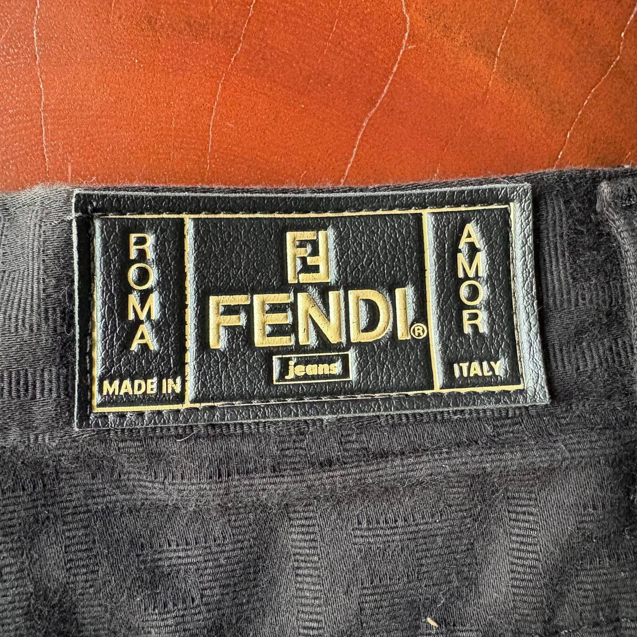Fendi Vintage Fendi Zucca Monogram Black Jeans Pants Size US 27 - 12 Thumbnail