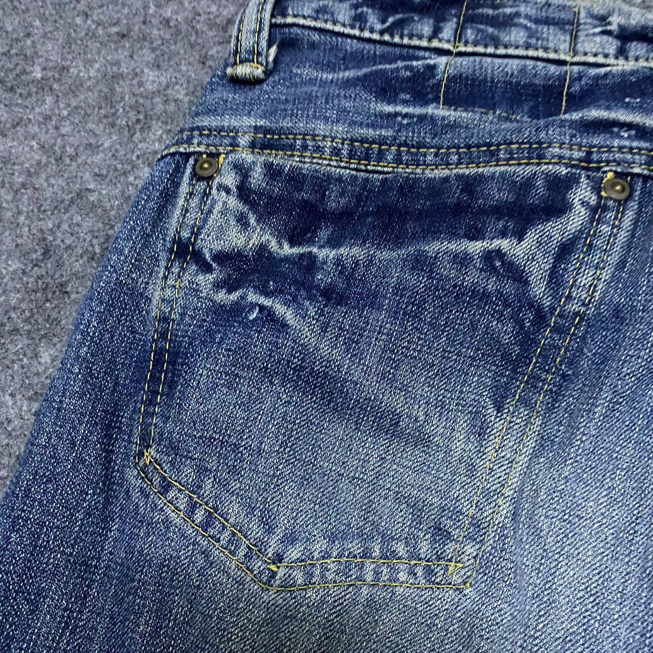 If Six Was Nine 💥Best Offet💥Vintage Quadro Medio Flare Denim Size US 33 - 10 Thumbnail