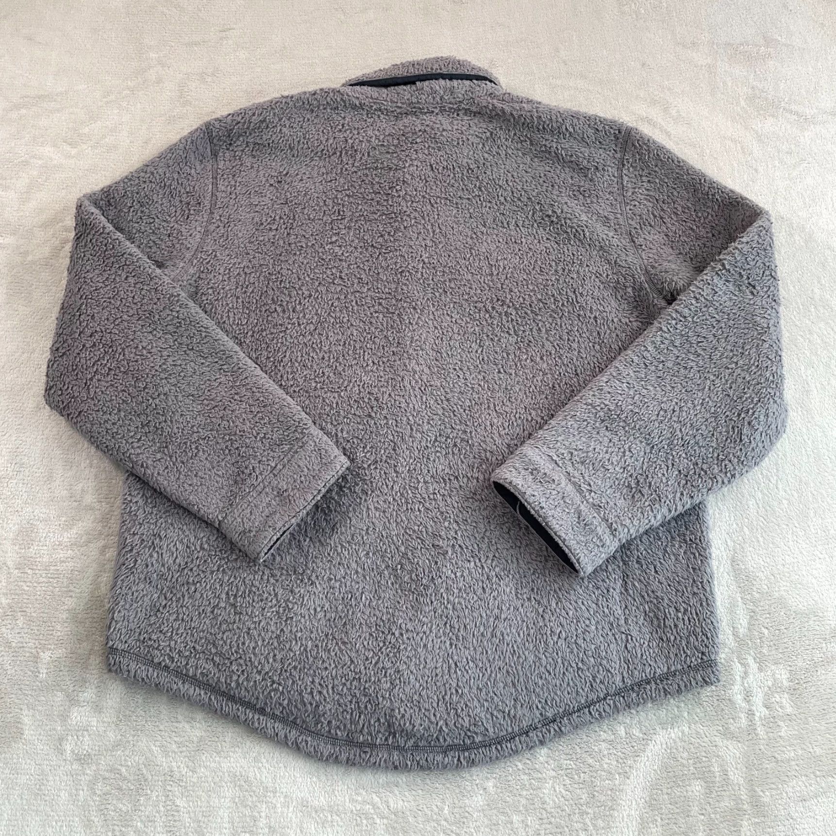 Outerknown Outerknown Skyline Shirt Jacket Men XL Grey Fleece Sherpa Snap Up Long Sleeve Size US XL / EU 56 / 4 - 6 Thumbnail