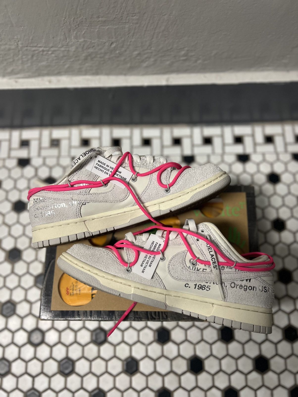 Nike × Off-White Nike Dunk Low Off-White Lot 17 Size US 9 / EU 42 - 5 Thumbnail