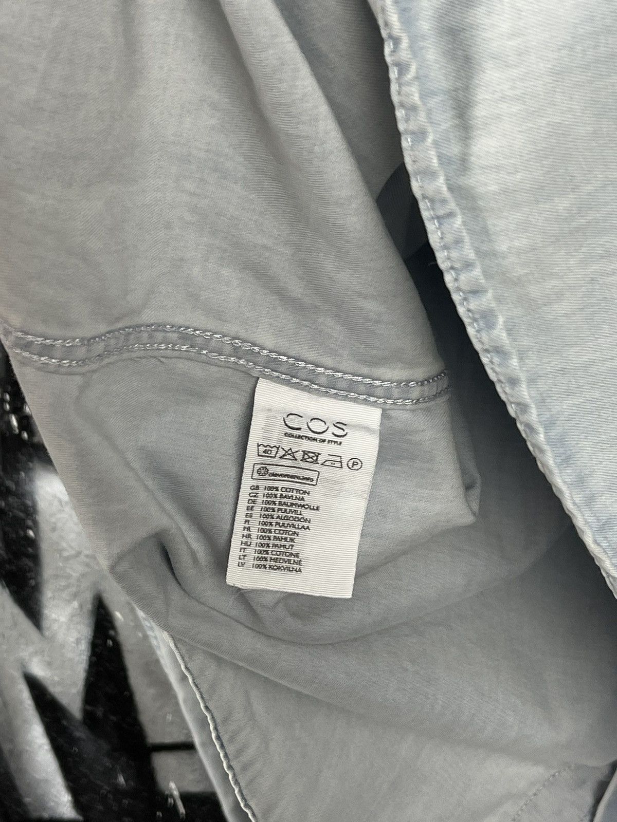 Cos × Designer COS Washed Blue Designed Shirt Button Up Men’s Size L Size US L / EU 52-54 / 3 - 10 Thumbnail