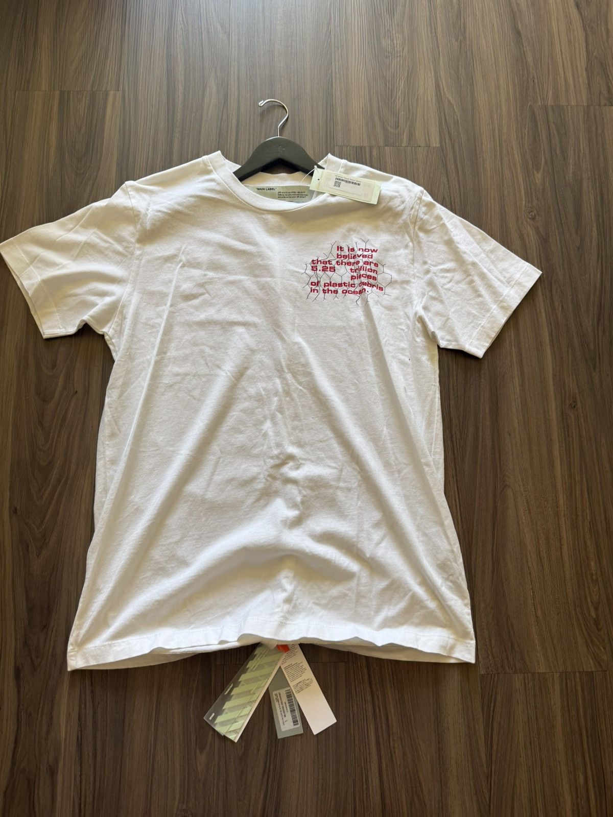 Off-White Off-White “Ocean Debris” T-Shirt White Size L Virgil Abloh Size US L / EU 52-54 / 3 - 1 Thumbnail