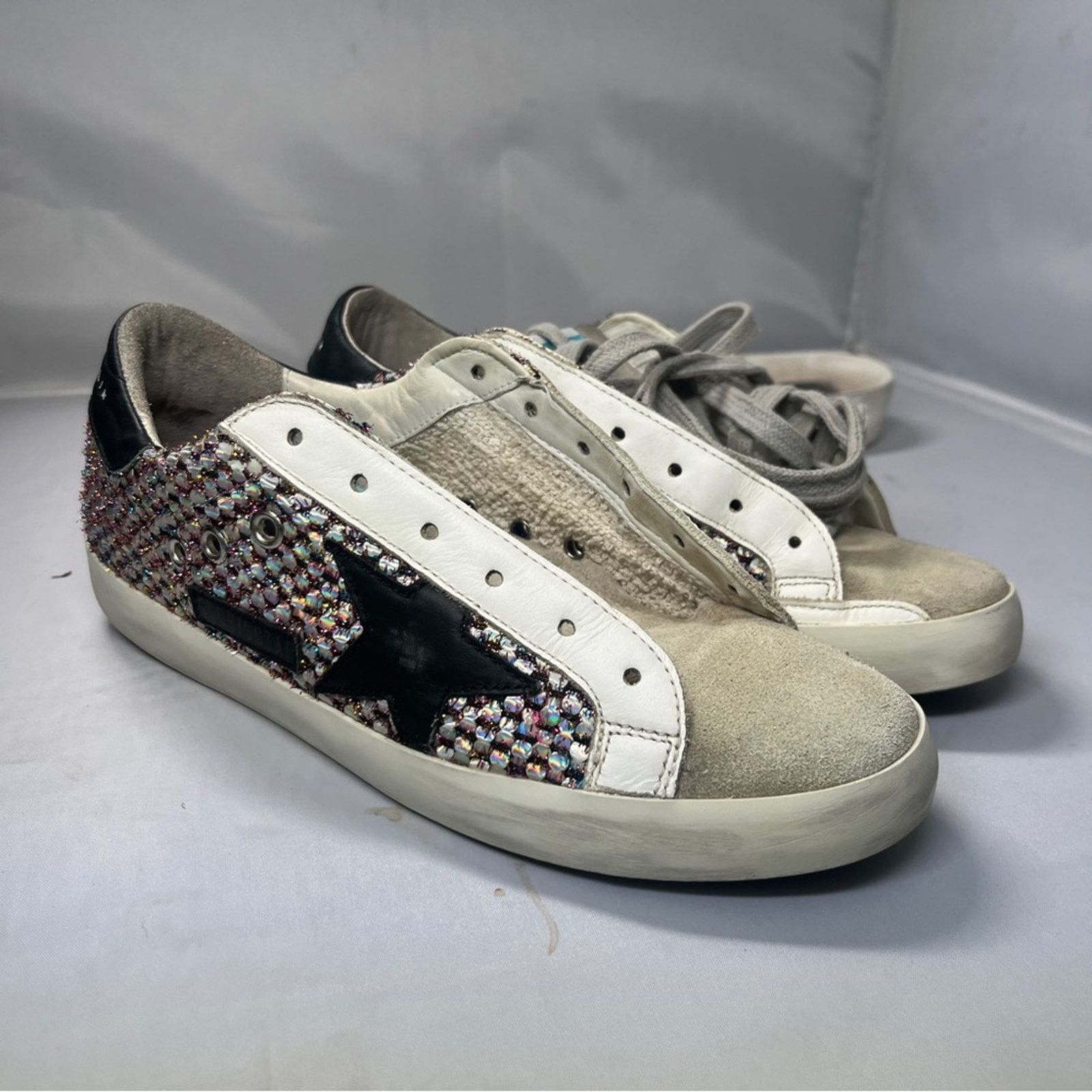 Golden Goose Golden Goose in multicolor fabric with metallic cotton Size US 7 / IT 37 - 2 Thumbnail