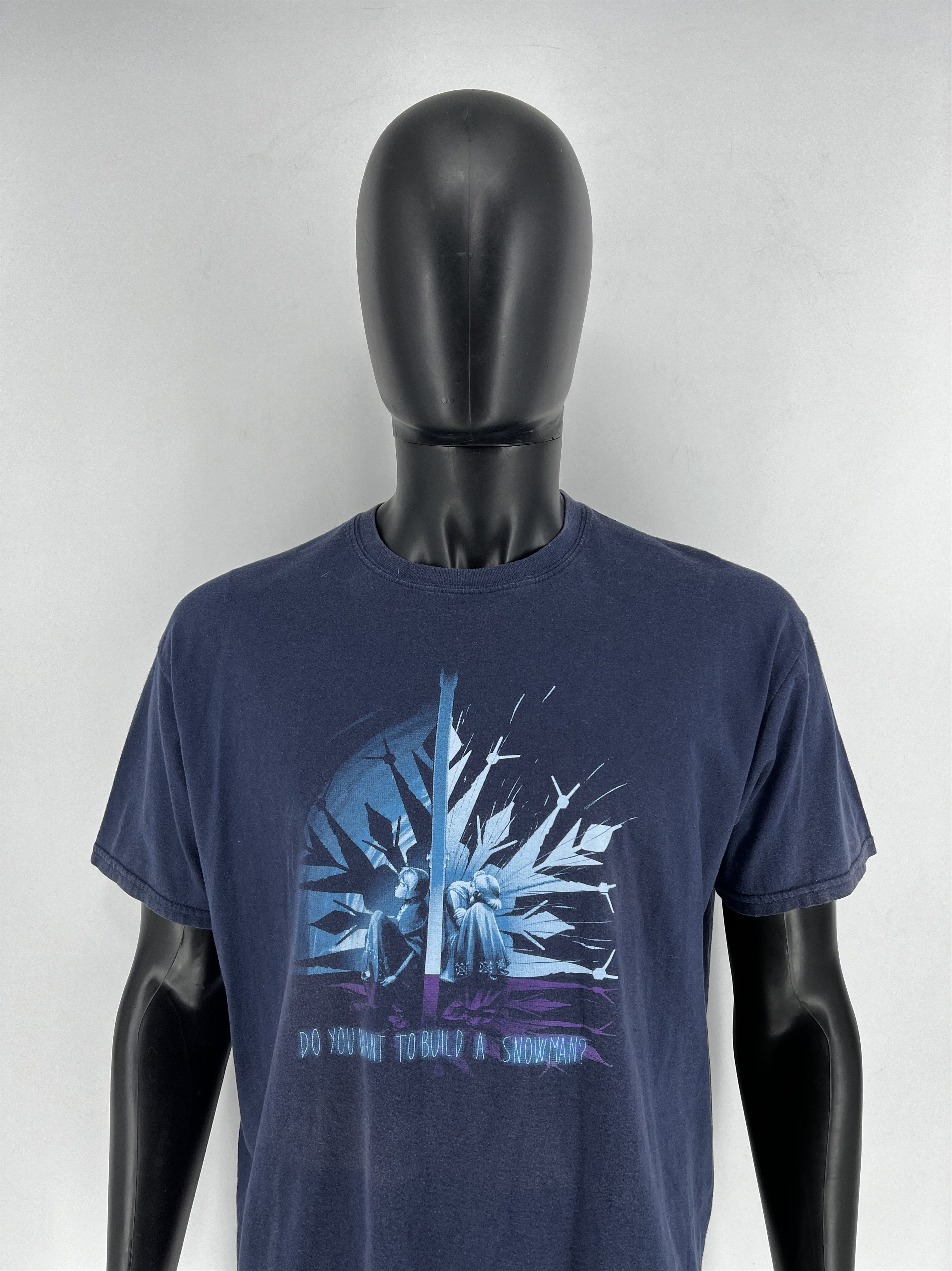 Band Tees × Cartoon Network Limited Edition Frozen Anna Elsa Snowman Faded T-Shirt XL Size US XL / EU 56 / 4 - 1 Thumbnail