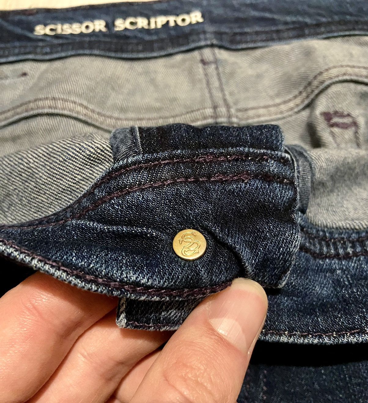 Other Scissor Scriptor tailor denim handmade jeans Size US 44 / EU 60 - 5 Thumbnail
