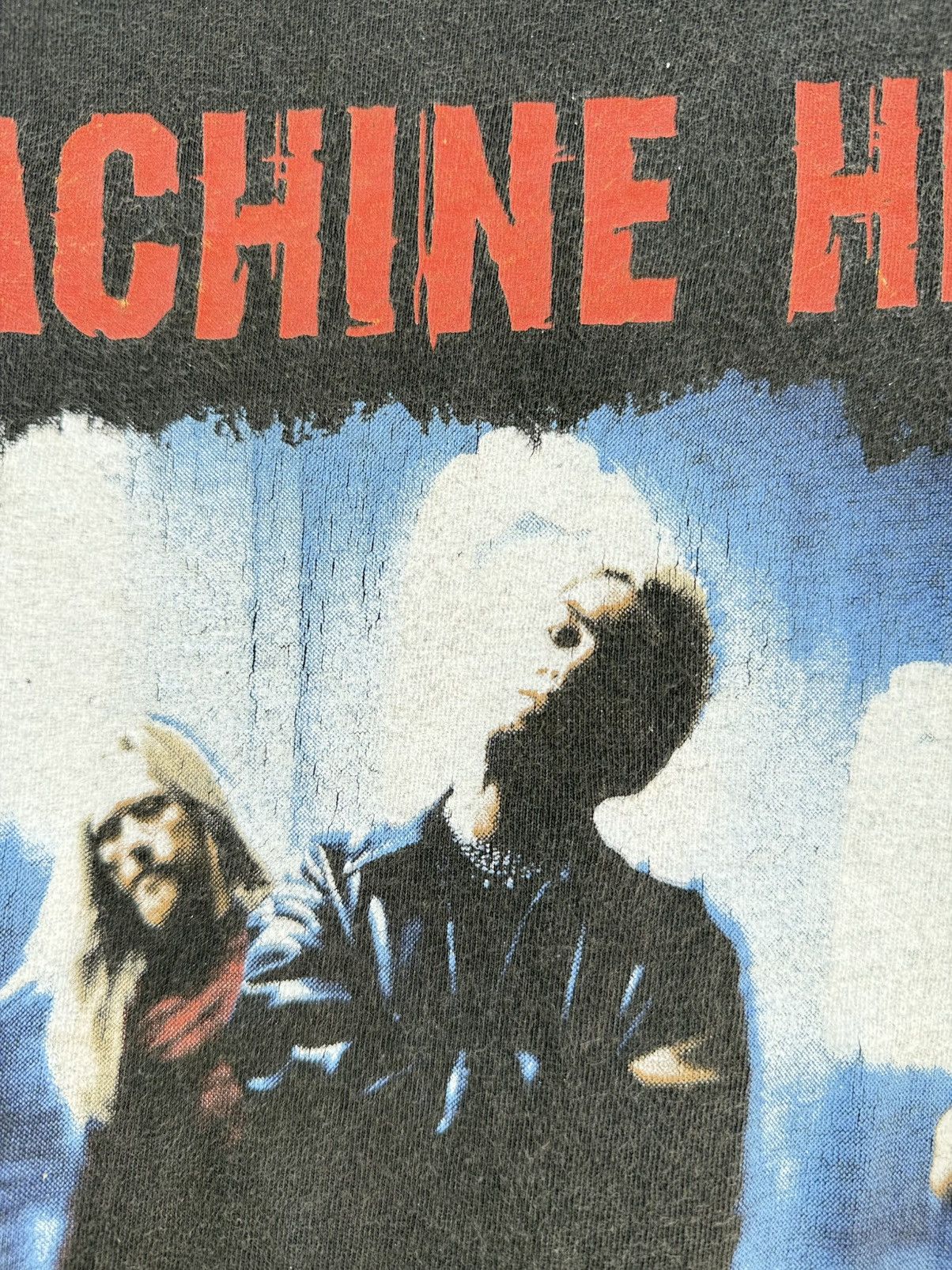 Band Tees Thrashed Vintage 90s Machine Head Blue Grape Faded Grunge T Size US L / EU 52-54 / 3 - 5 Thumbnail