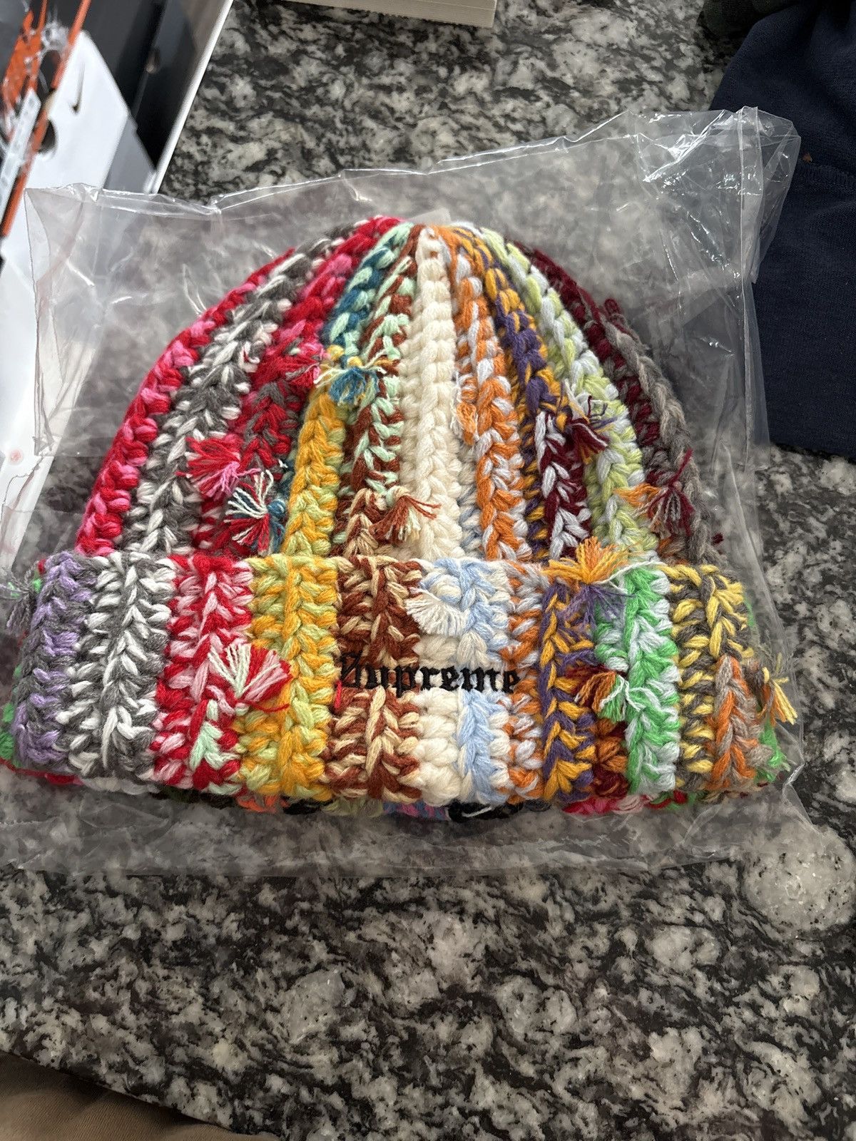 Streetwear × Supreme Brand New Supreme Hand Tied Beanie Multicolor