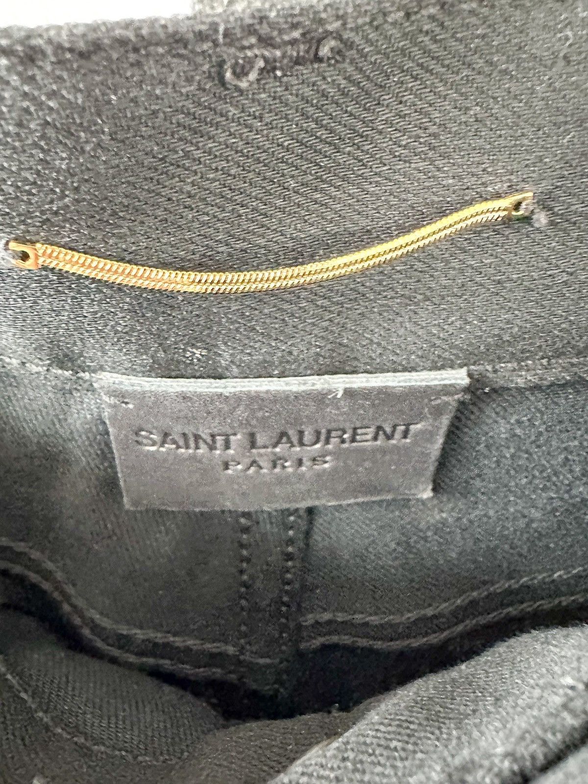 Saint Laurent Paris Saint Laurent Black Denim Cut Off Shorts Size US 28 / EU 44 - 5 Thumbnail