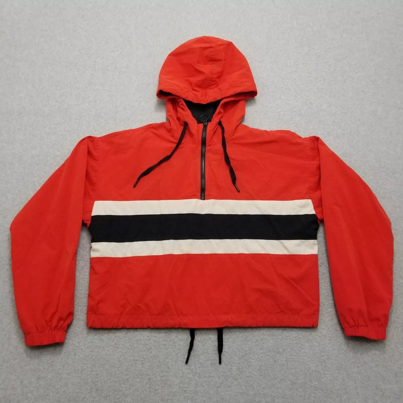 Forever 21 Forever 21 Jacket Womens Medium Zip Hooded Boxy Windbreaker Size M / US 6-8 / IT 42-44 - 1 Thumbnail