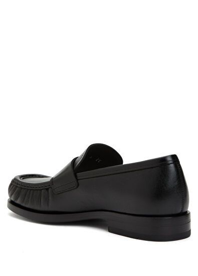 Salvatore Ferragamo o1s1rm0924 Leather Loafers in Black Size US 12.5 / EU 45-46 - 3 Thumbnail