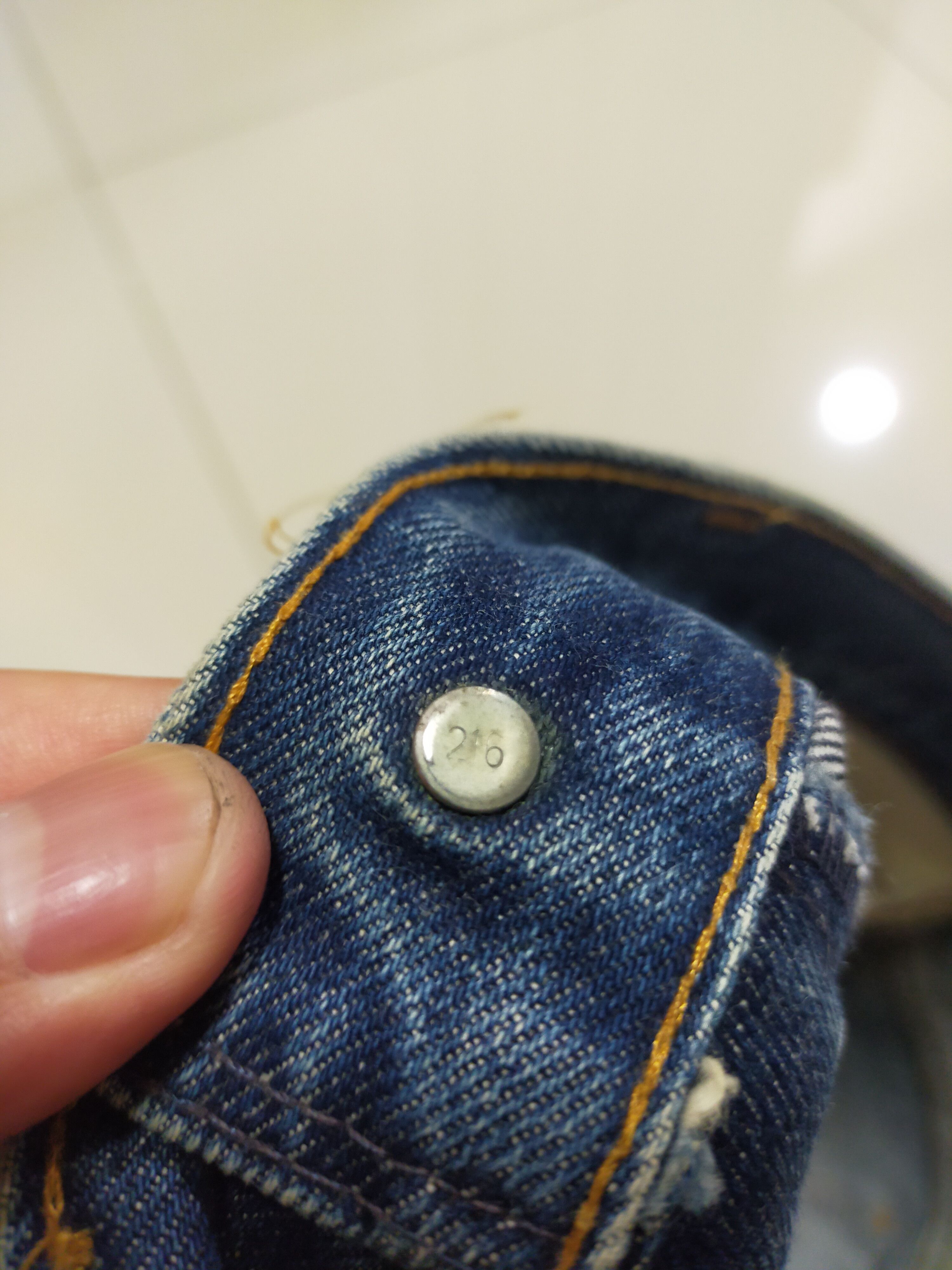 Levi's × Levi's Vintage Clothing × Vintage VINTAGE 1950's / 1960's LEVIS BOOTCUT LIGHTNING ZIPPER Size US 36 / EU 52 - 4 Thumbnail