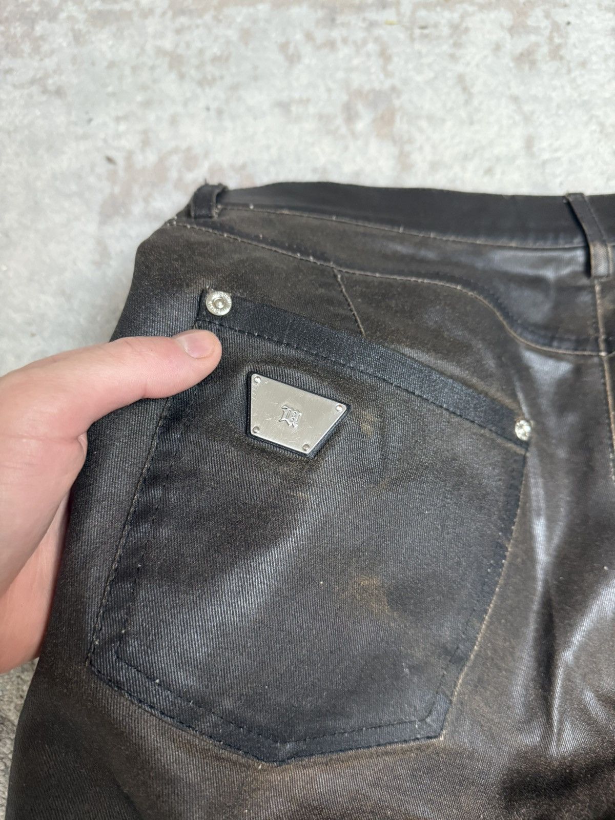 Misbhv Misbhv Black Ruched Bootcut Pants Size US 33 - 4 Thumbnail