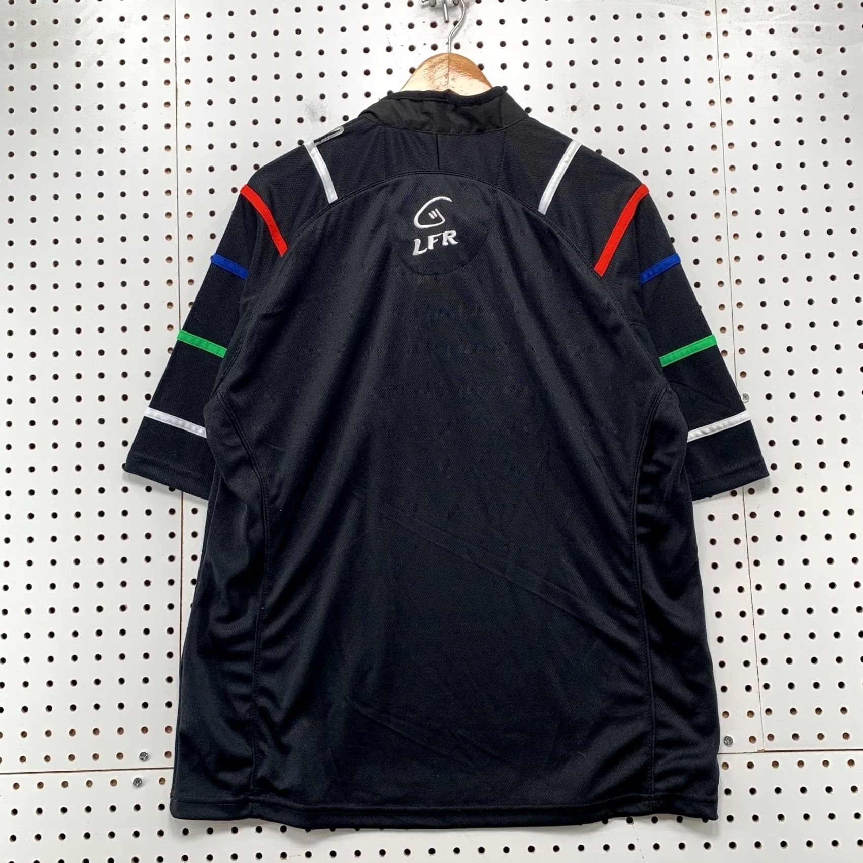 Vintage VINTAGE Live For Rugby Polo Shirt Men L Black 6 Nation Embroidered Short Sleeve Size US L / EU 52-54 / 3 - 2 Thumbnail