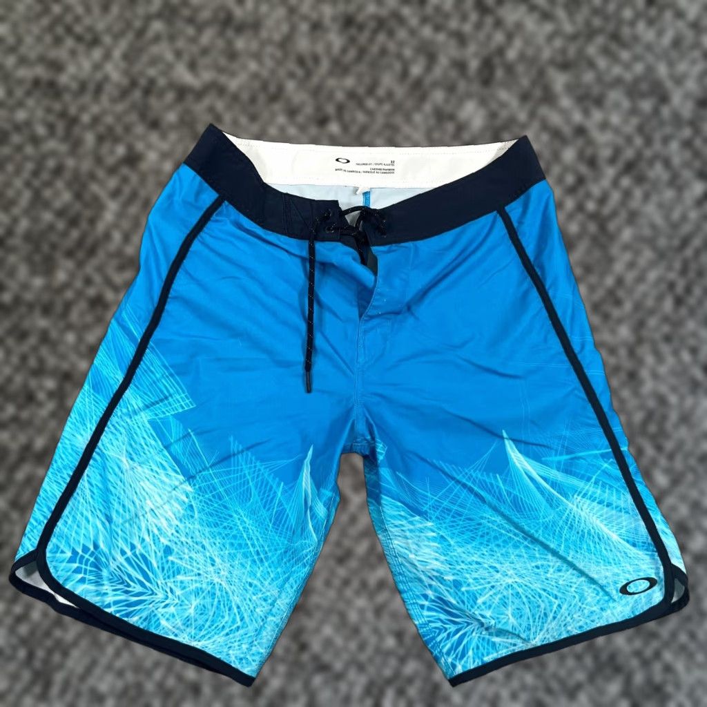 Oakley Oakley Board Shorts Mens 32 Blue Swim Outdoor Casual Stretch Pool Tailored Size US 32 / EU 48 - 1 Thumbnail