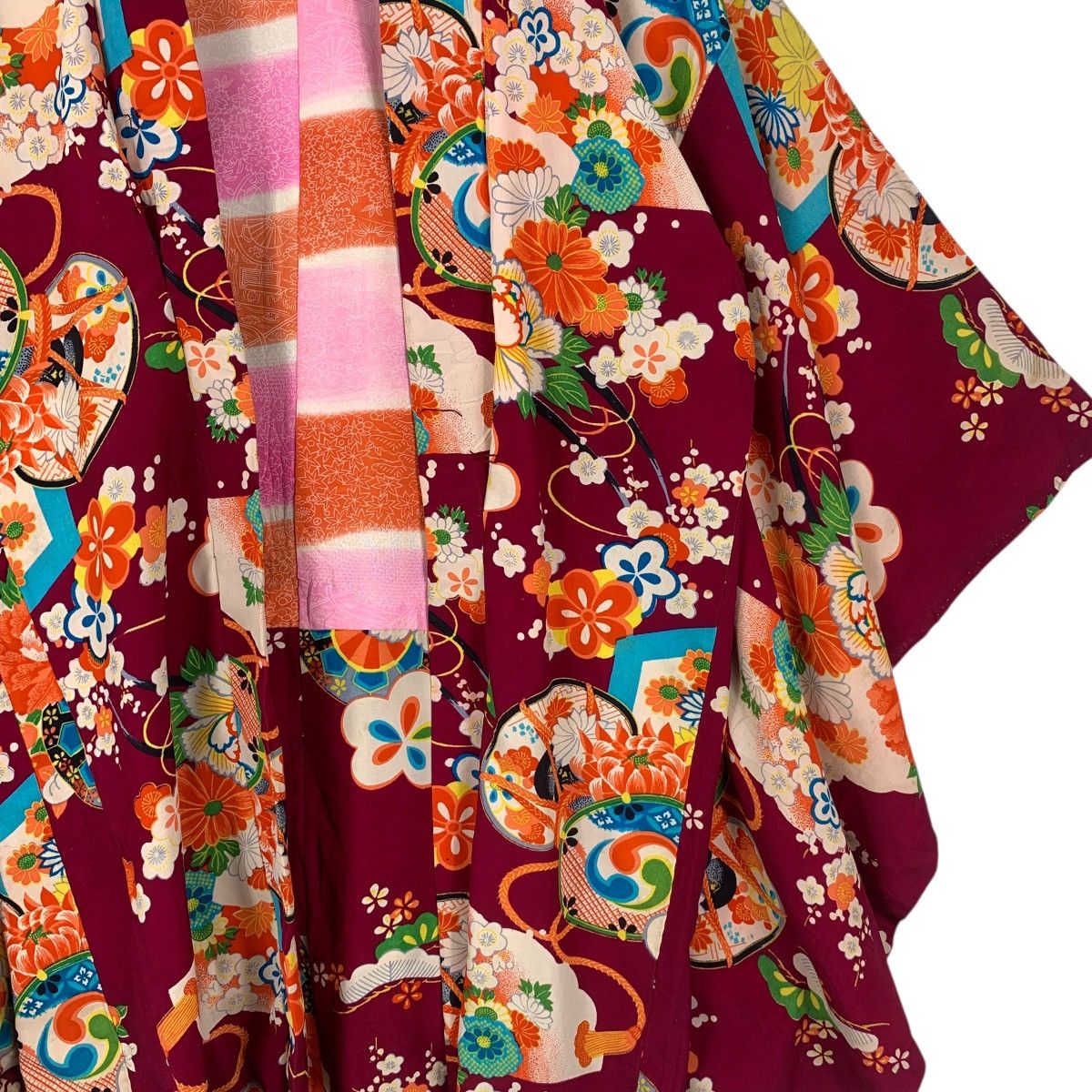 Vintage Vintage 70s KIMONO TEMPLE FLORAL JAPAN Traditional Geisha Size M / US 6-8 / IT 42-44 - 6 Thumbnail
