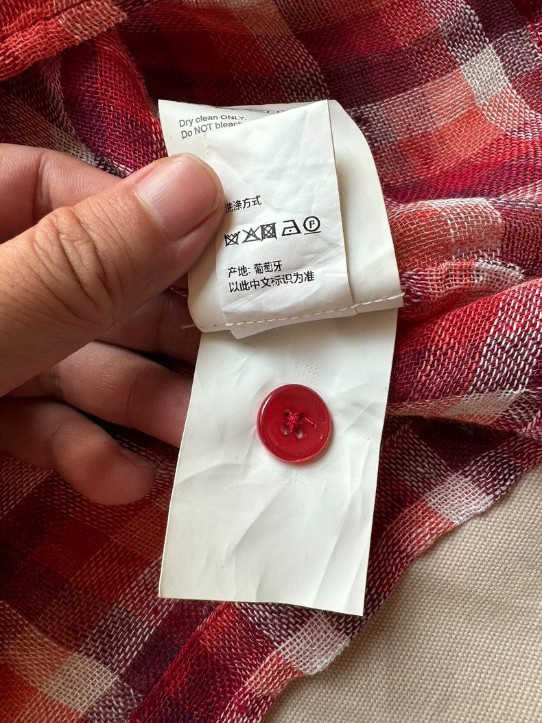 Our Legacy Our LegacyRed plaid linen shirt Size US S / EU 44-46 / 1 - 3 Thumbnail
