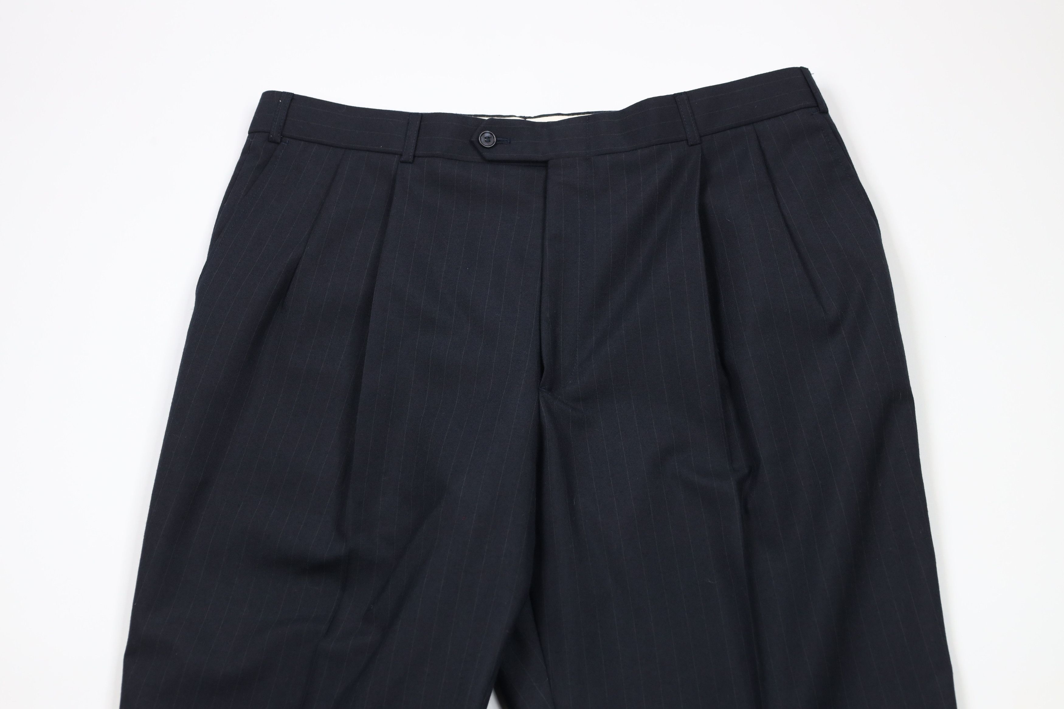 Vintage Vintage 90s Streetwear Wool Blend Wide Leg Chino Pants Size US 38 / EU 54 - 2 Thumbnail