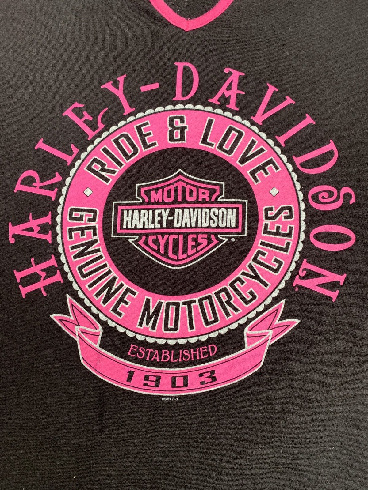 Harley Davidson 2014 Harley Davidson El Paso Wide Collar Thumb Glove Top Size M / US 6-8 / IT 42-44 - 4 Thumbnail