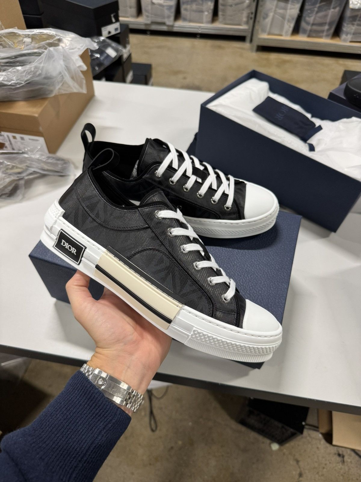 Dior Dior B23 Diamond Low Sneaker NEW Size US 9 / EU 42 - 1 Thumbnail