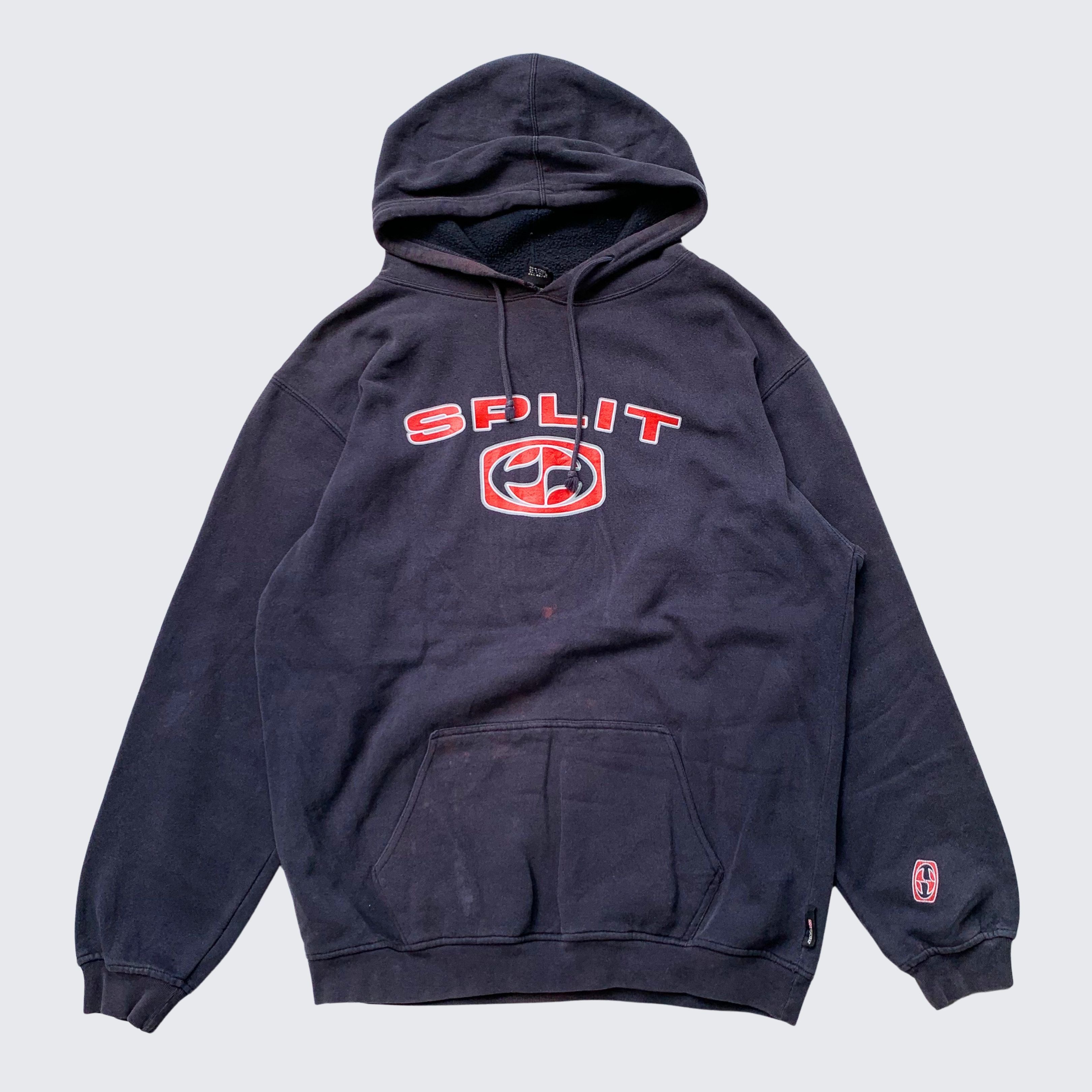 Vintage 1990s Split Skateboards Oversize Vintage Skate Hoodie Size US L / EU 52-54 / 3 - 1 Thumbnail