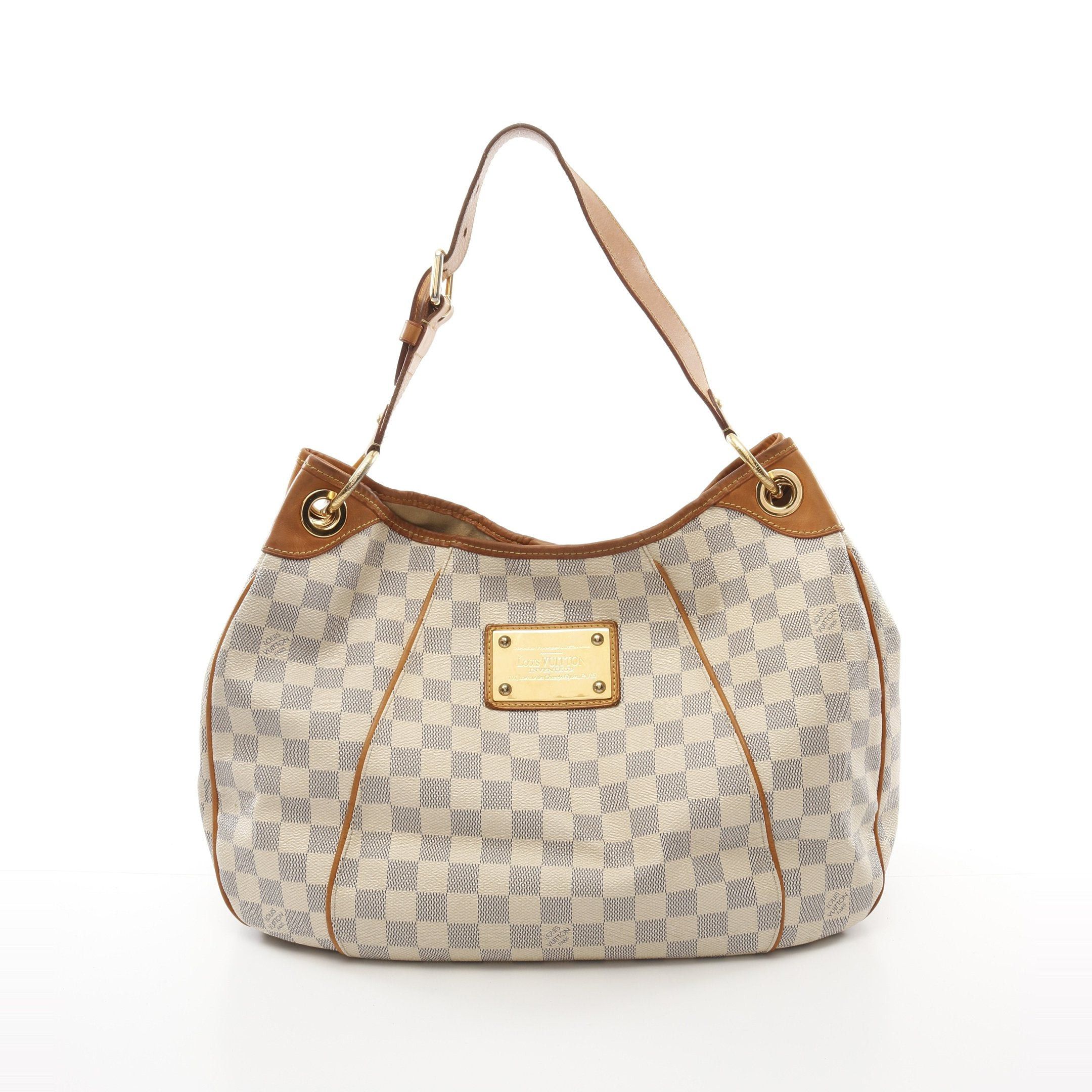 Louis Vuitton Louis Vuitton Galliera Pm Damier Azur One Shoulder Bag Leather White Size ONE SIZE - 1 Thumbnail