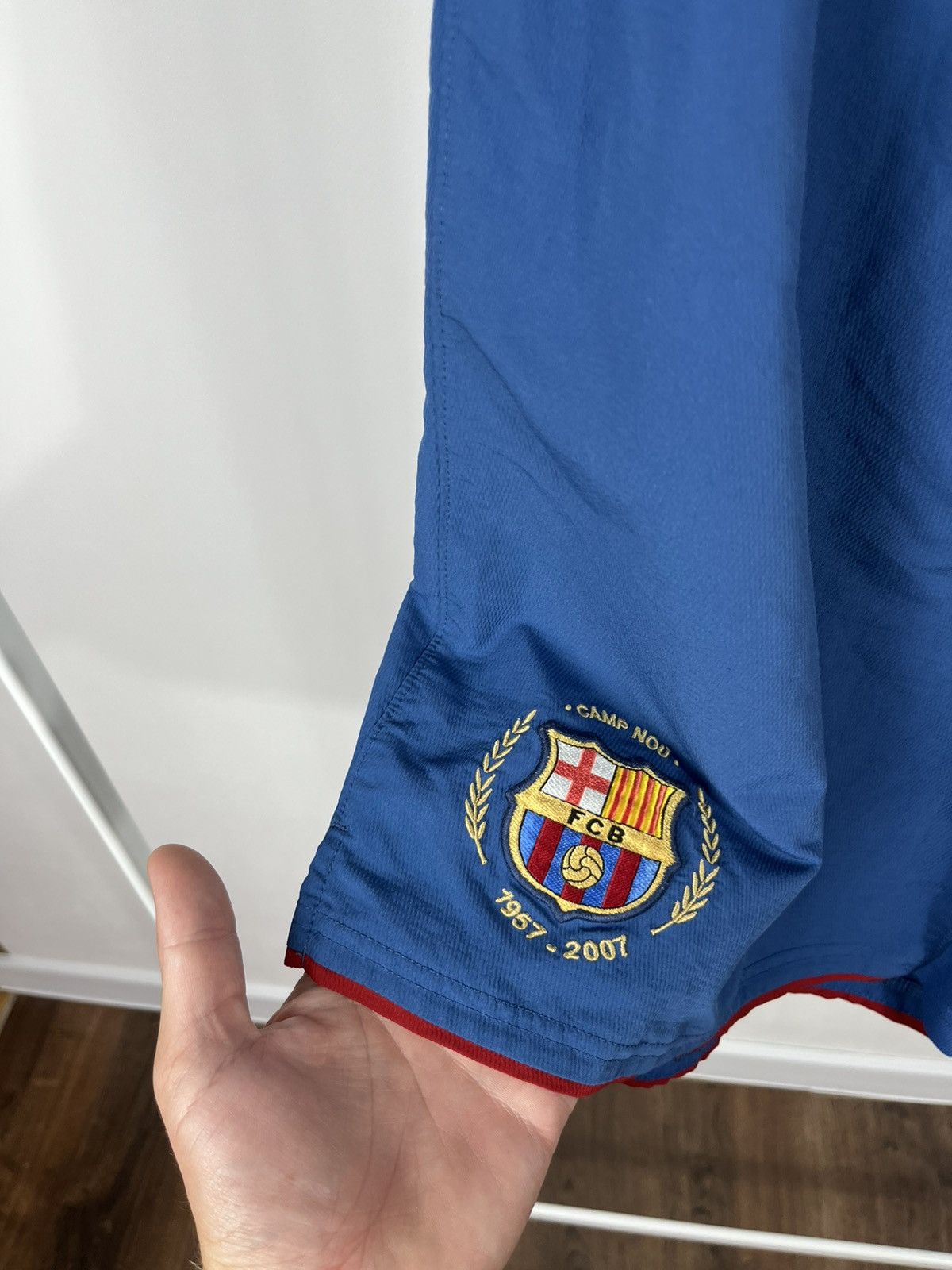 Nike Nike FC Barcelona Blue Football Shorts Size XL Size US 36 / EU 52 - 3 Thumbnail