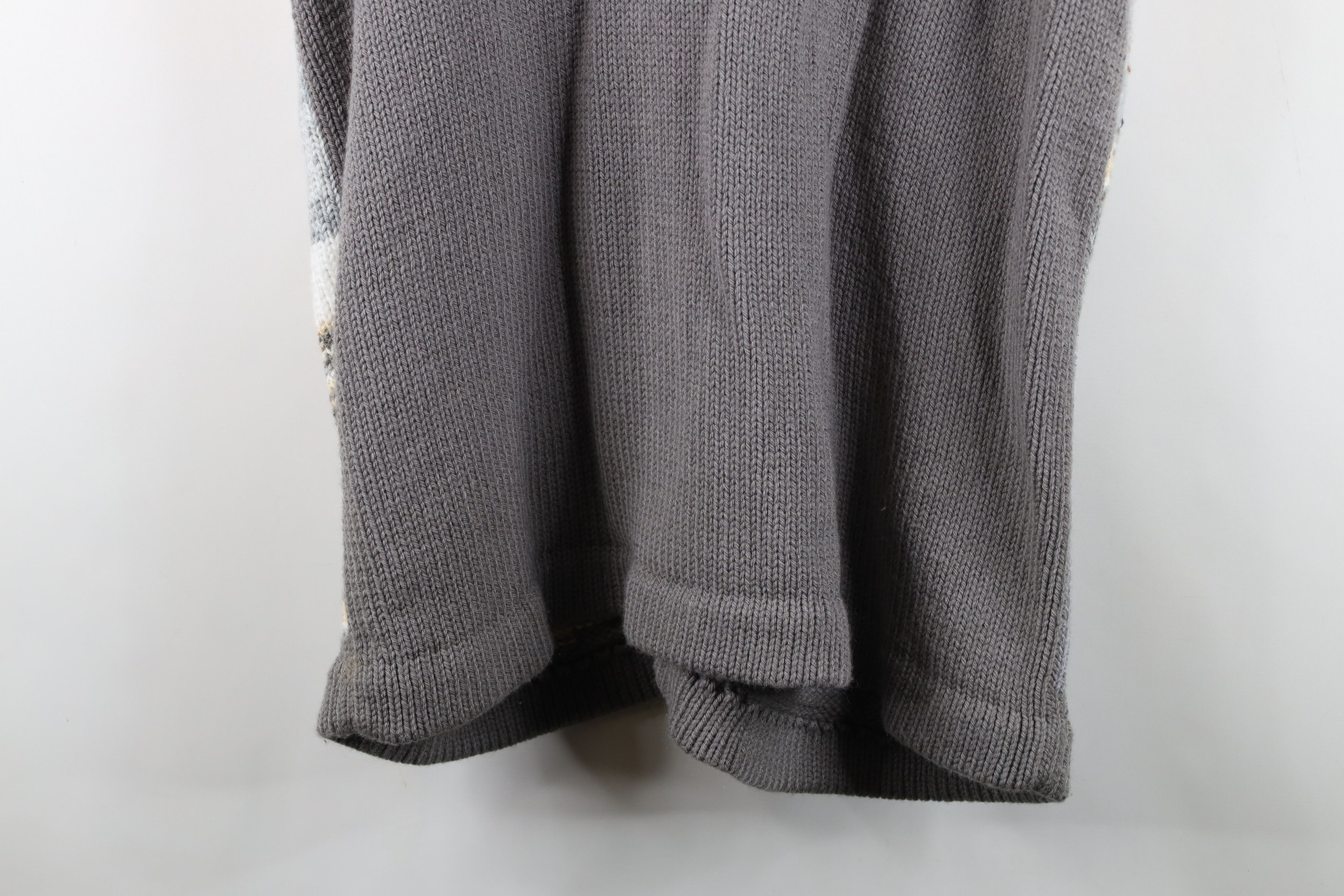 Vintage Vintage 70s Streetwear Crochet Knit Cardigan Sweater Vest Size 3XL / US 20-22 - 13 Thumbnail