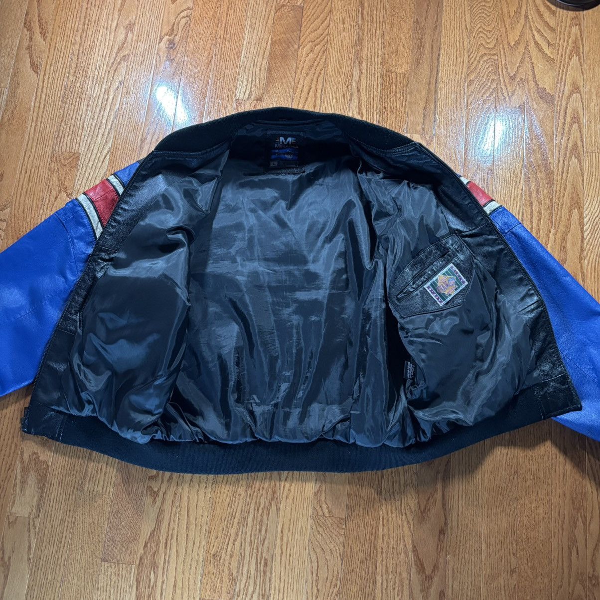 Mirage Vintage 90s New York Giants Leather Bomber Jacket Mirage NFL Size US L / EU 52-54 / 3 - 7 Thumbnail