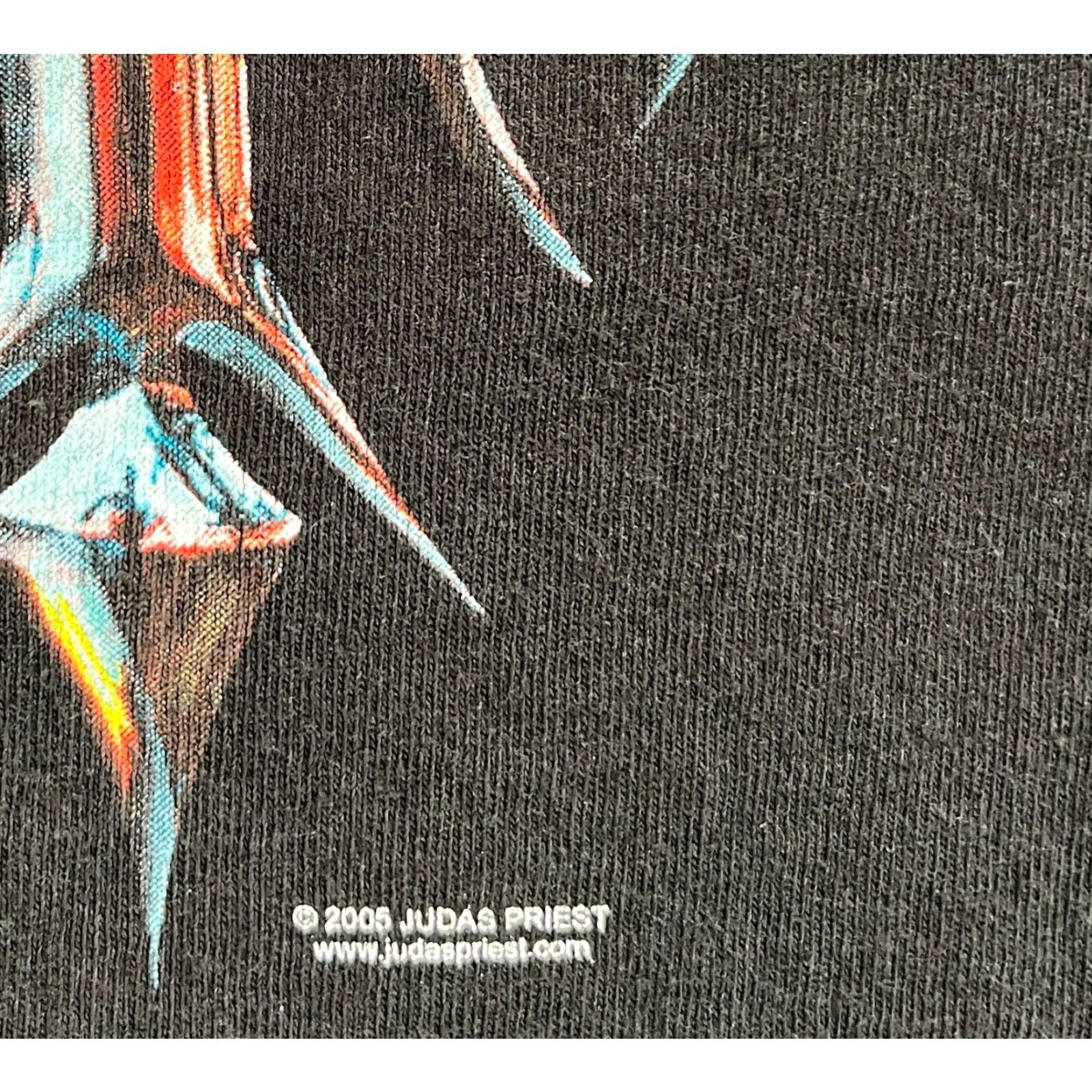 Gildan VINTAGE Judas Priest World Tour T-Shirt Rock Band Double-Sided Sz XL Shirt Mens XL Black Cotton 2005 90s Music Theme Size US XL / EU 56 / 4 - 6 Thumbnail