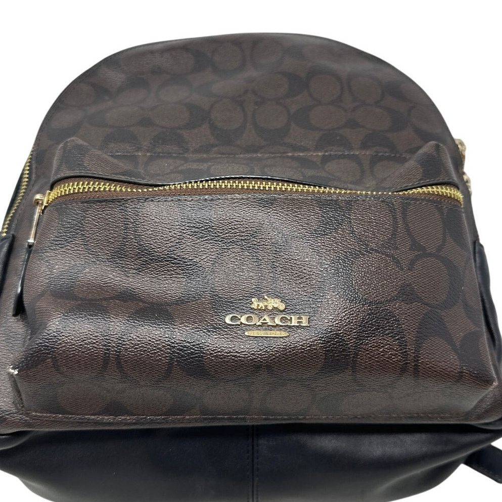 Coach Coach Signature Canvas Leather Mini Backpack | Grailed