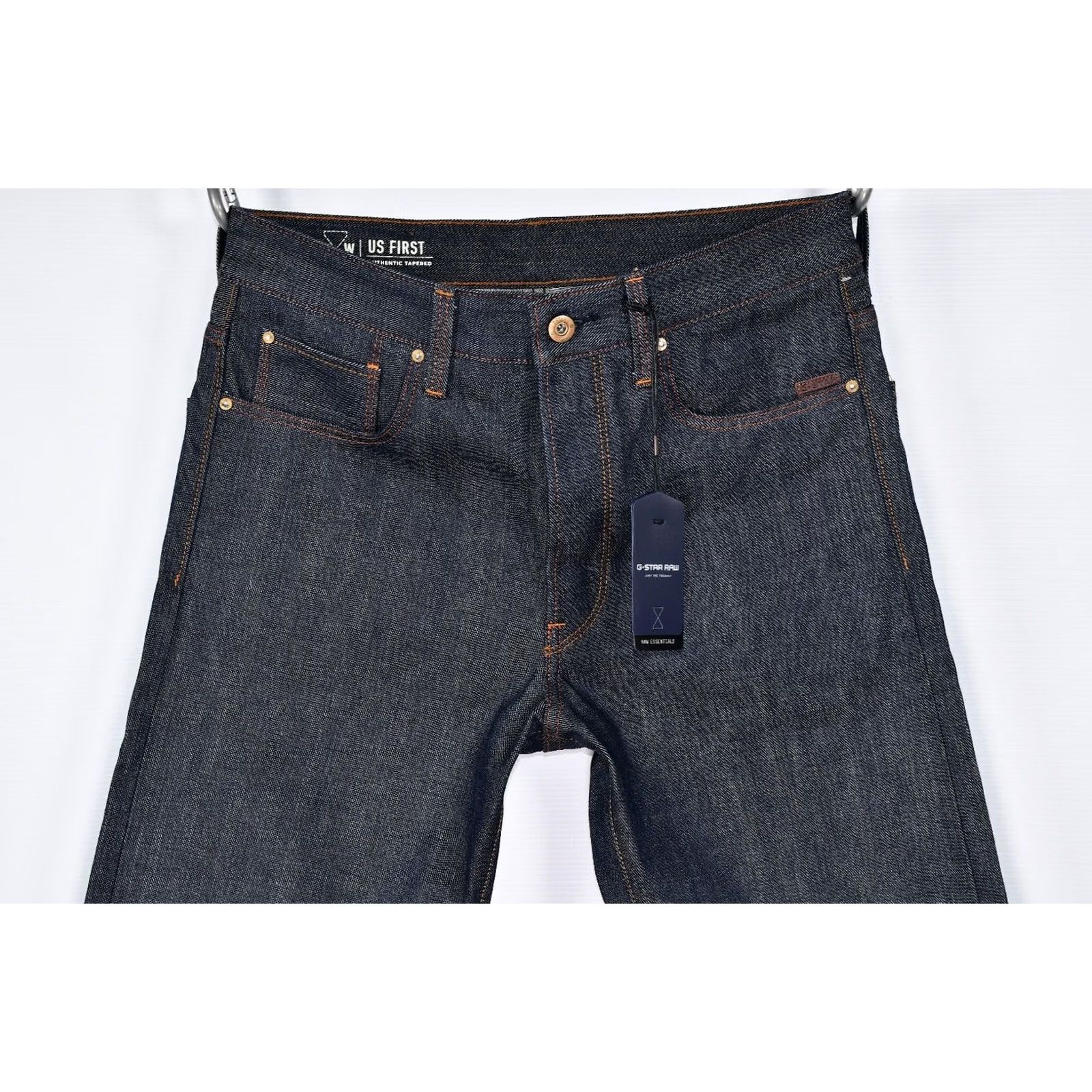 G-Star G-Star Raw RE US First Authentic Tapered Streaky Red Listing Selvage W31/32 Jeans Mens Regular Cotton 100% Tight Fit Vintage No Size US 31 - 3 Thumbnail