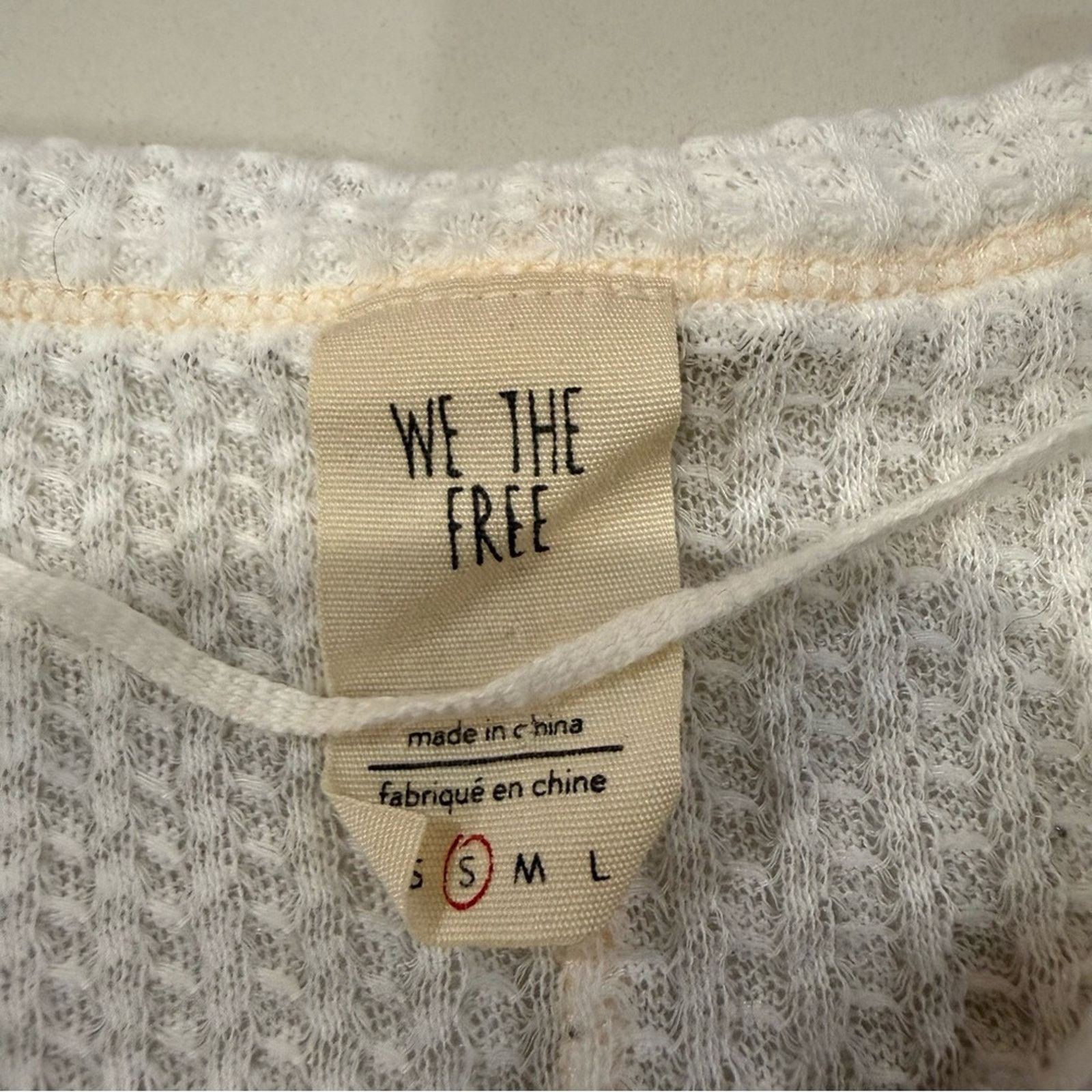 Free People Free People We The Free Dahlia Waffle Knit Top Women’s Small Size S / US 4 / IT 40 - 7 Thumbnail