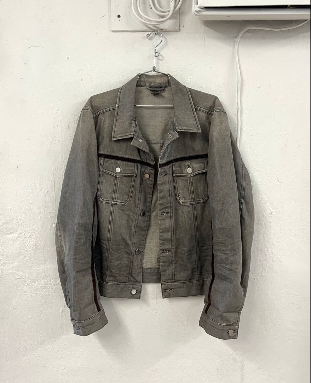 Prada 2006 Archive Prada Denim Jacket Size US L / EU 52-54 / 3 - 5 Thumbnail