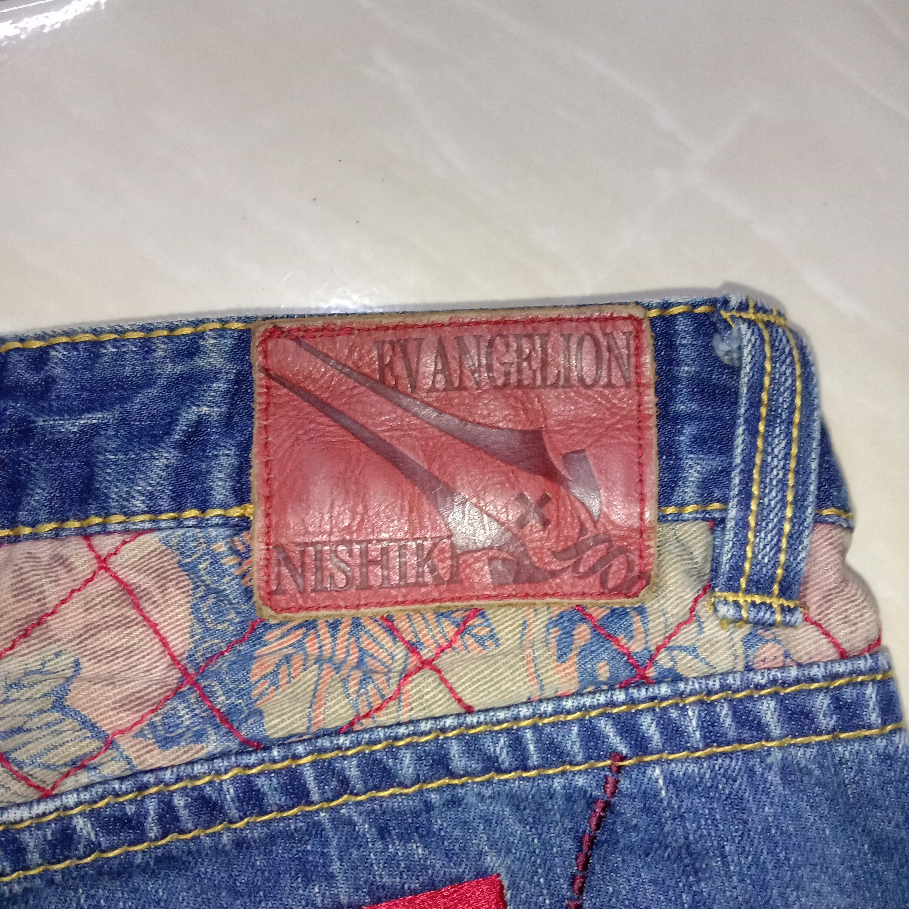 Anime × Cartoon Network × Japanese Brand Jeans Nishiki x Neon Genesis Evangelion Anime Manga Rare 00s Size US 30 / EU 46 - 10 Thumbnail