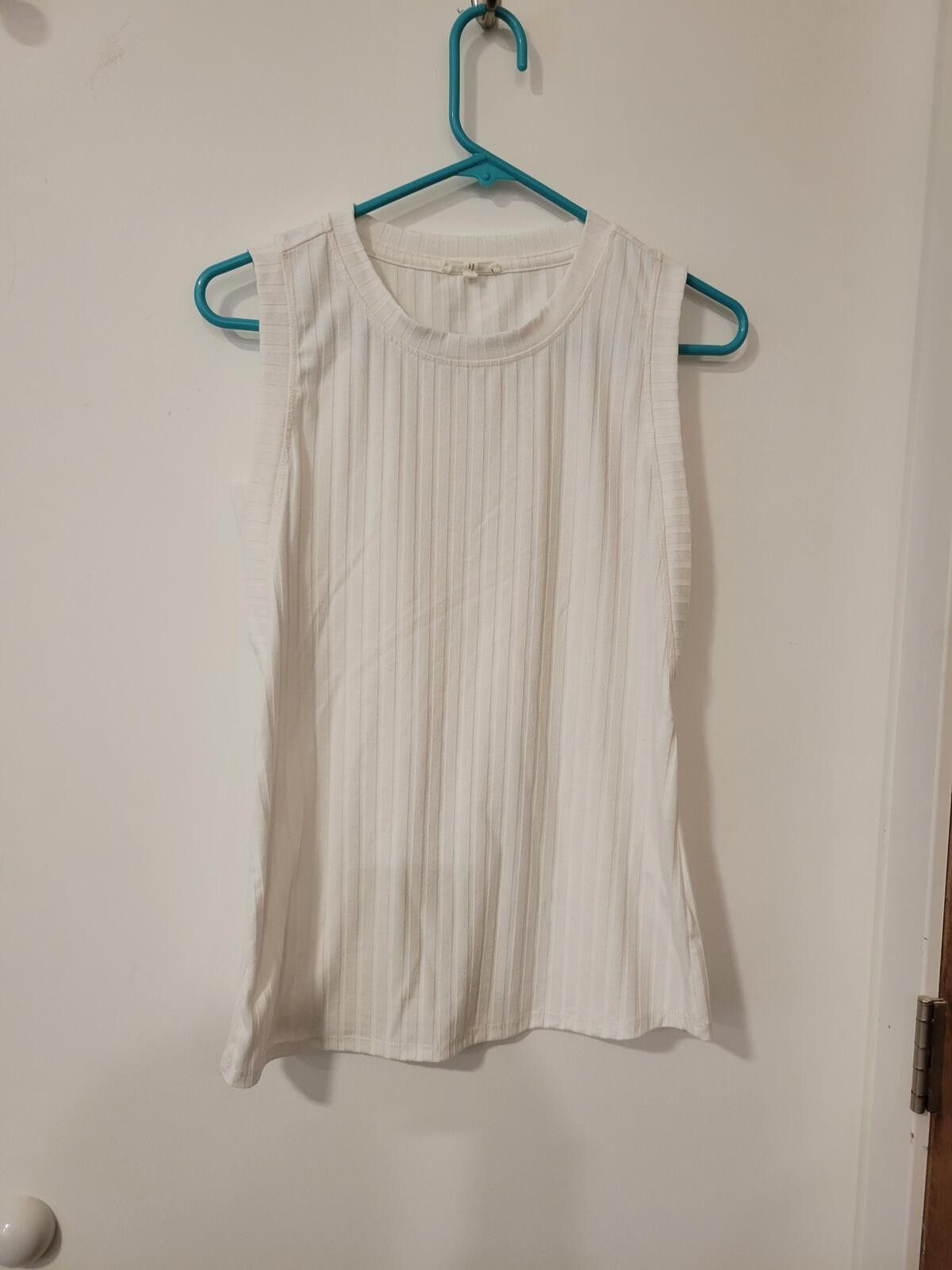 Other White Sleeveless Ribbed Tank Top Size S / US 4 / IT 40 - 1 Thumbnail