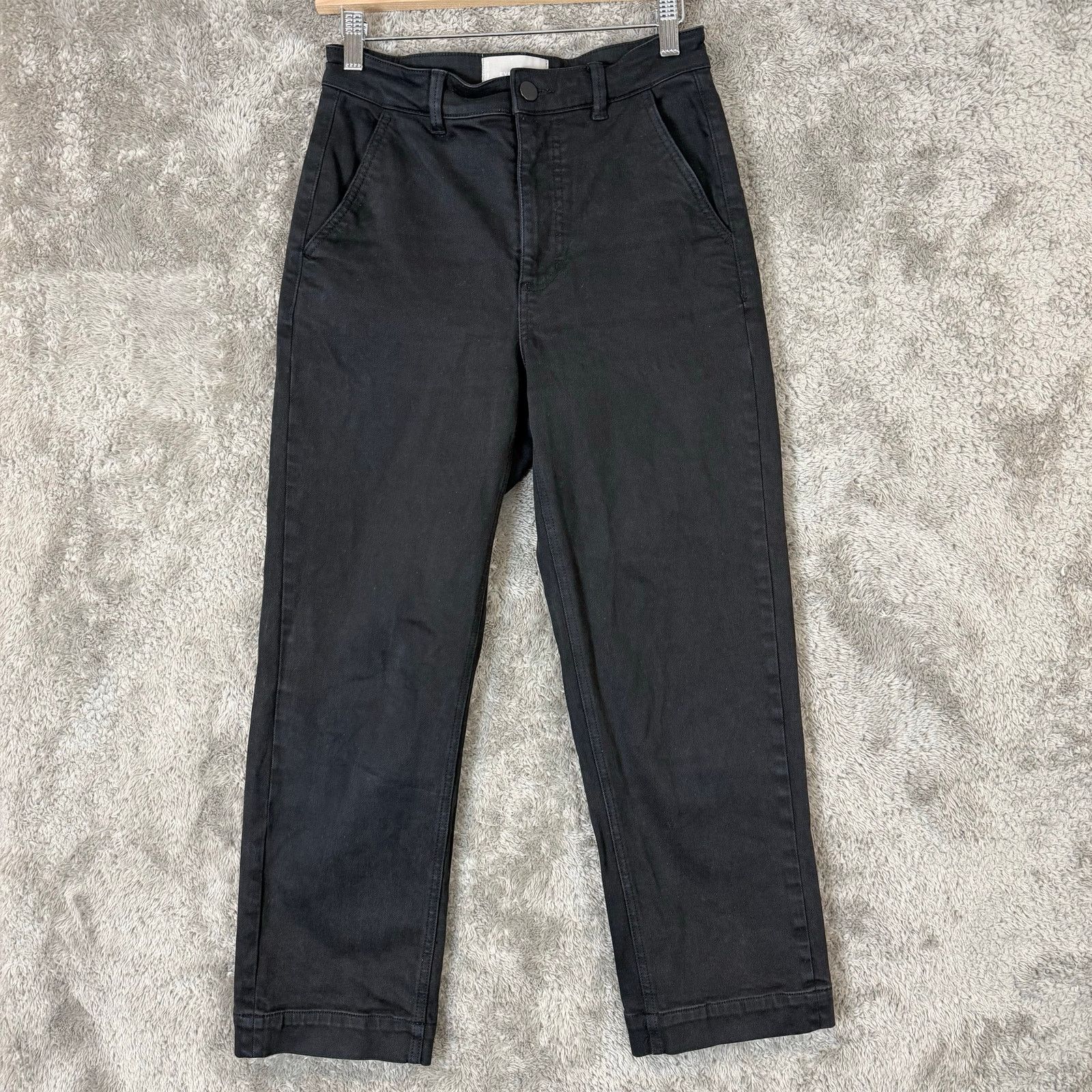 Everlane Everlane Size 2 Black Cropped Straight Regular Jeans Size 26" / US 2 / IT 38 - 1 Thumbnail