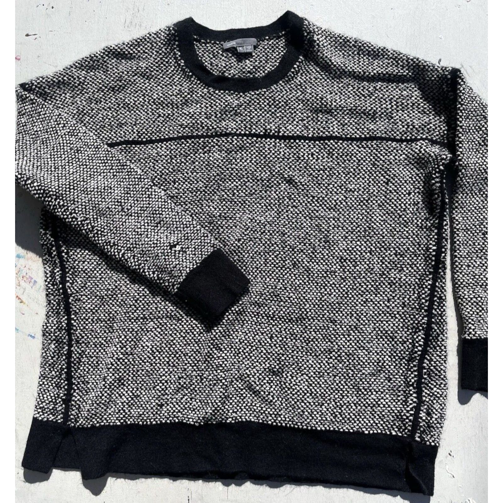 Vince Vince Sweater Multicolor XL Men City Golf Luxury Classic Yuppie Knit Crew Neck Pullover Wool Blend Size US XL / EU 56 / 4 - 5 Thumbnail
