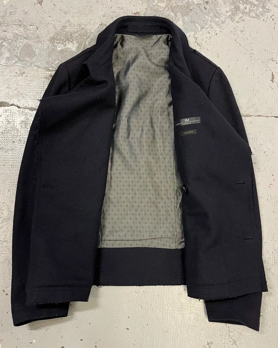 Daniele Alessandrini Daniele Alessandrini Navy Wool Double-Breasted Coat Size US M / EU 48-50 / 2 - 7 Thumbnail