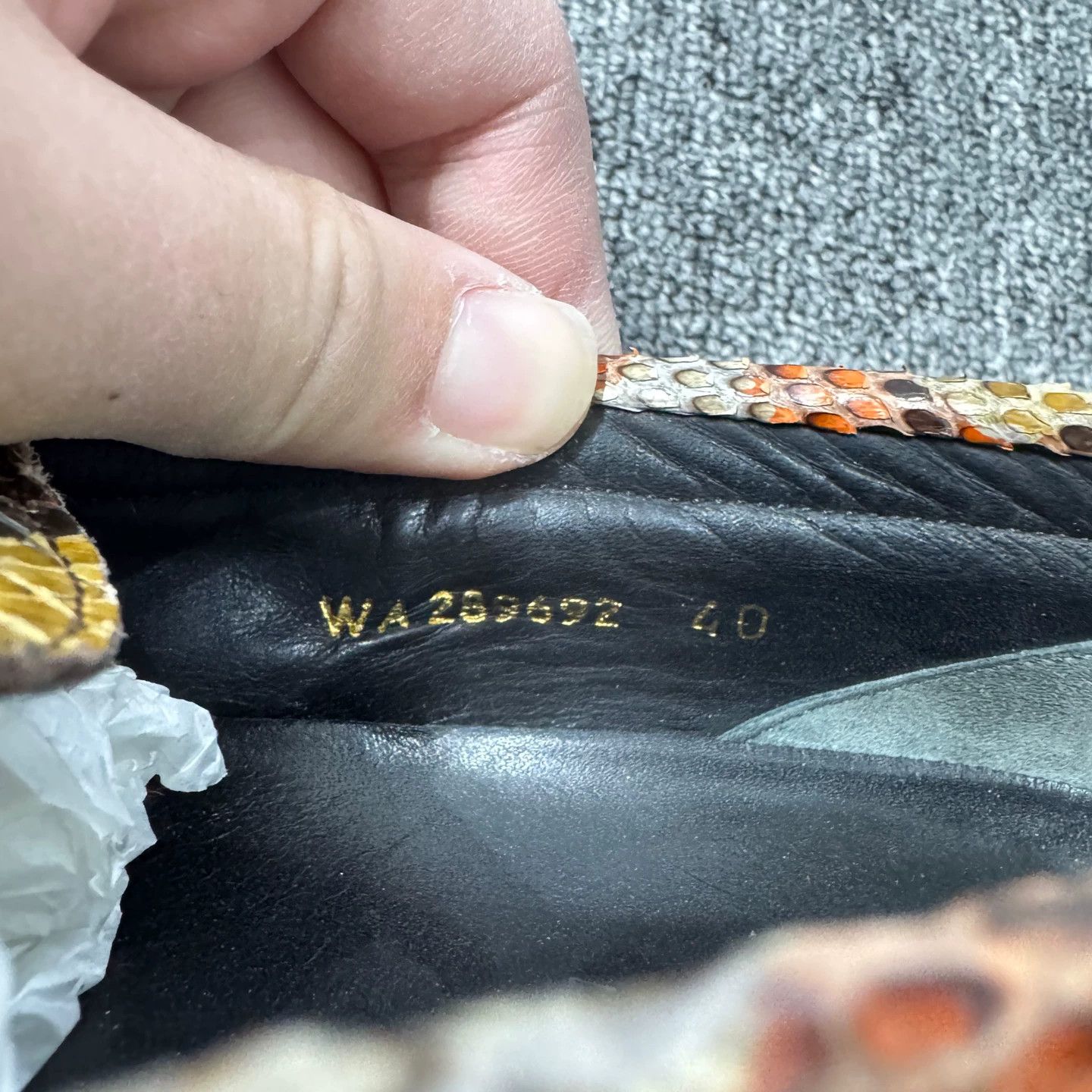 Saint Laurent Paris SLP Snakeskin Loafer 40 Size US 7 / EU 40 - 5 Thumbnail