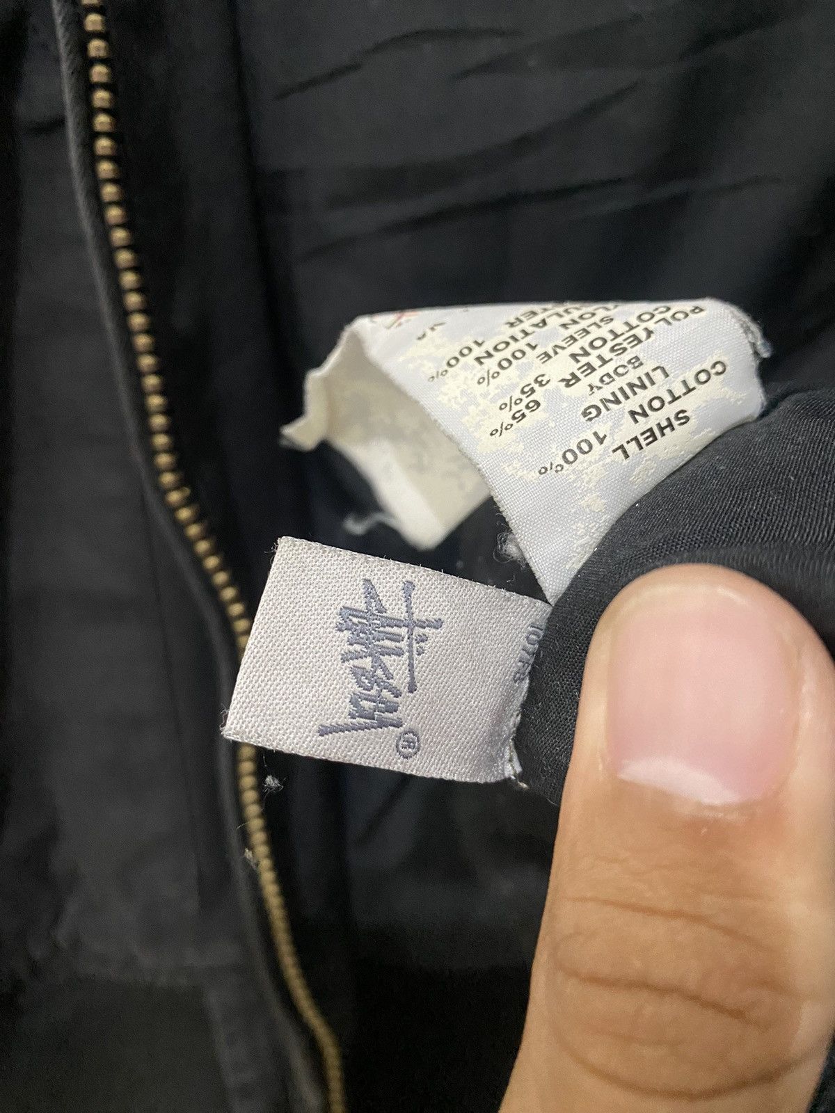 Stussy Stussy Ma-1 Bomber Jacket Black Size US XL / EU 56 / 4 - 9 Thumbnail