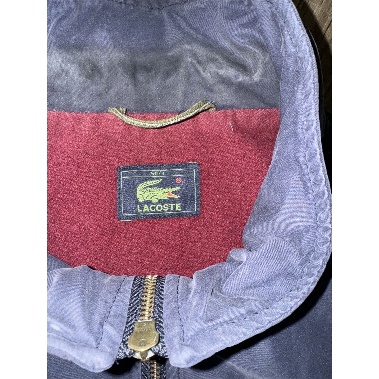 Lacoste Vintage Lacoste 50/3 Full Zip Jacket Blue 23x28 XL Lined Size US XL / EU 56 / 4 - 5 Thumbnail