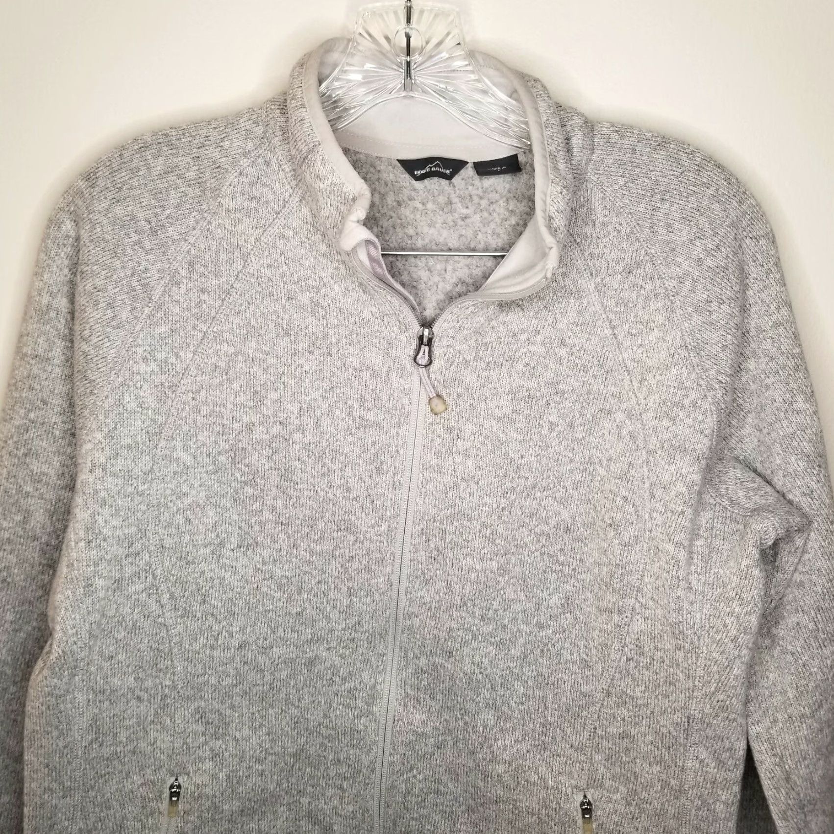 Eddie Bauer Eddie Bauer Sweatshirt Full Zip Activewear Womens Large Gray L Size L / US 10 / IT 46 - 2 Thumbnail