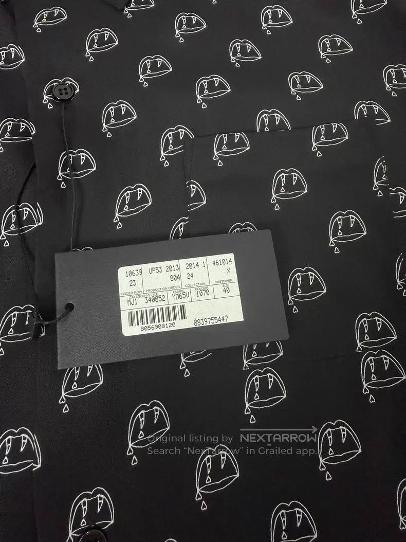 Saint Laurent Paris Saint Laurent Paris Size 40 Black Mulberry Silk Vampire Fa Size US M / EU 48-50 / 2 - 4 Thumbnail