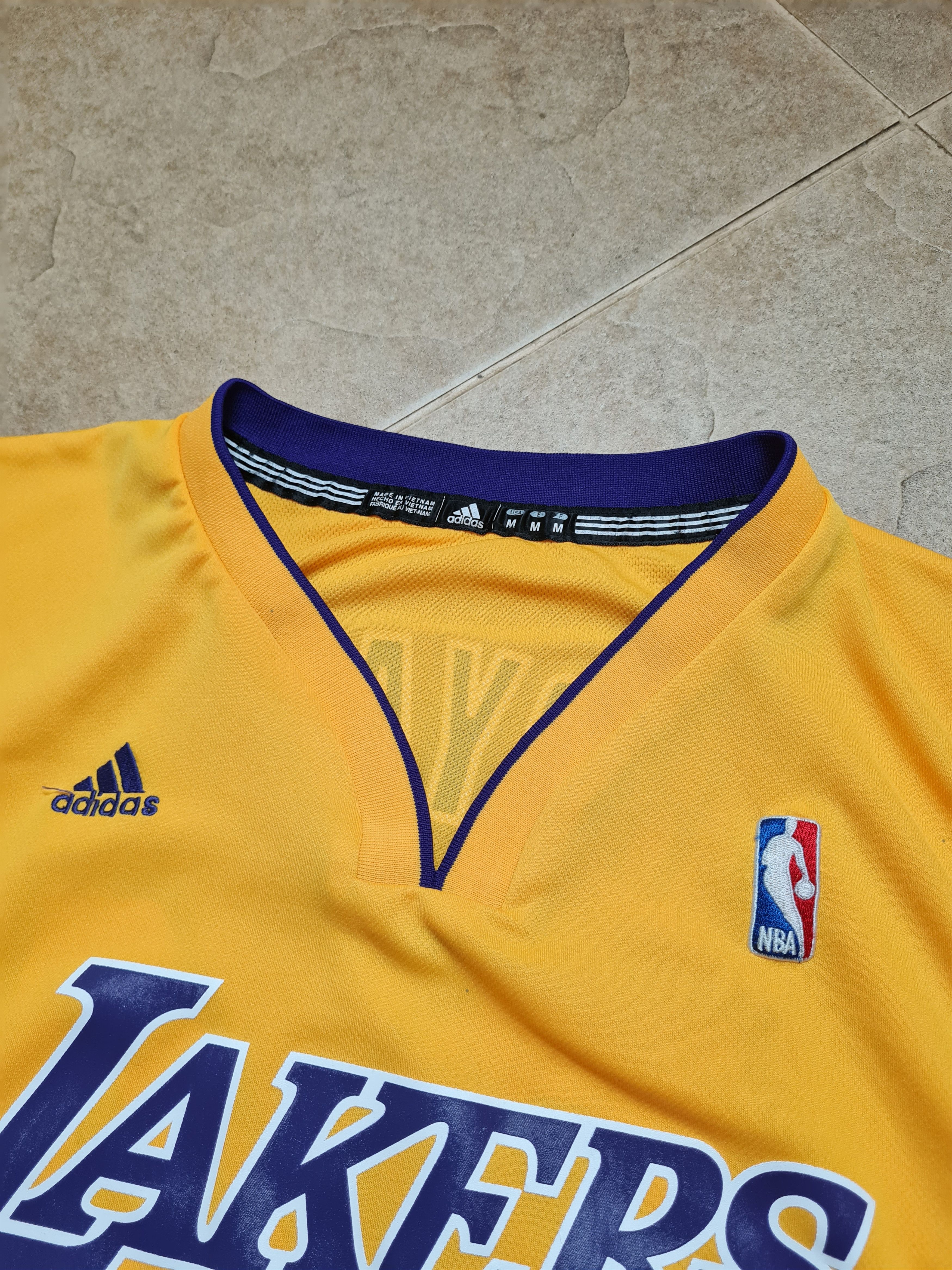 Adidas Adidas NBA Lakers #24 Bryant 2013 Yellow Men’s Shirts Size M Size US M / EU 48-50 / 2 - 15 Thumbnail