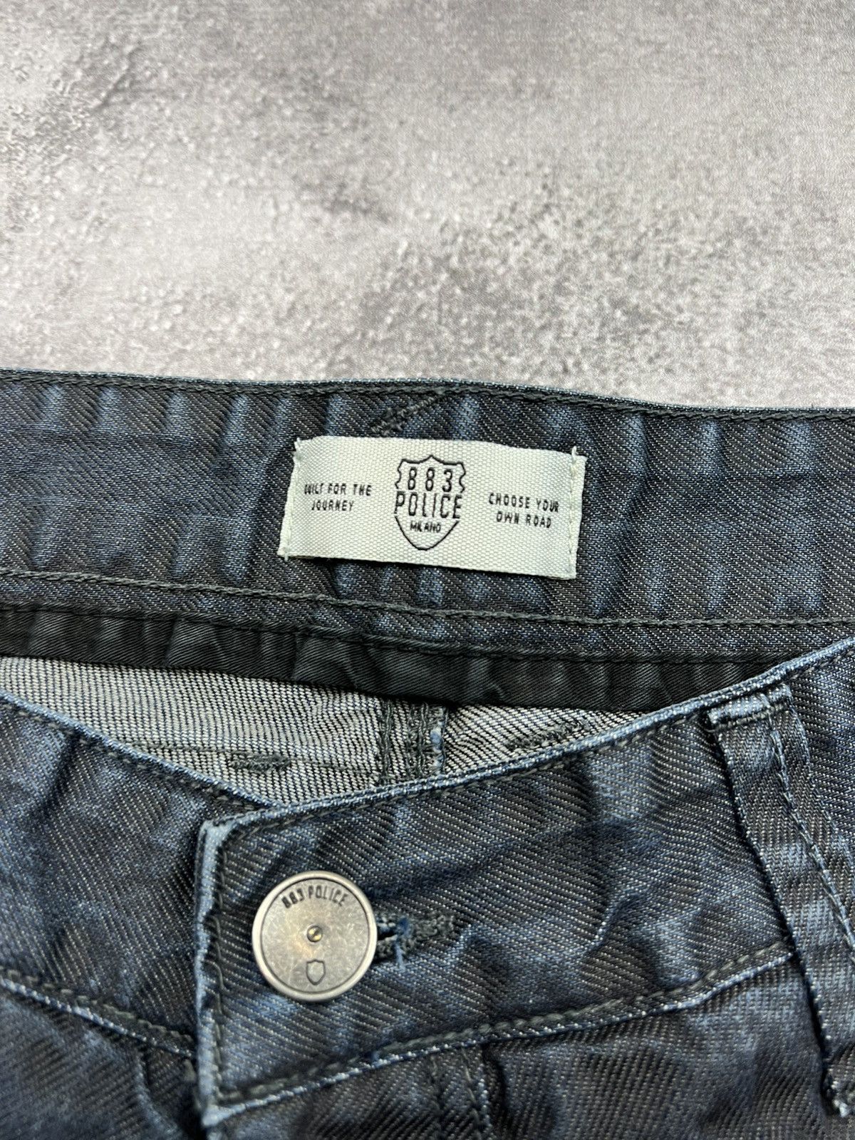 Japanese Brand 883 Police Y2K Tapered Jeans Denim Pants Size US 32 / EU 48 - 8 Thumbnail