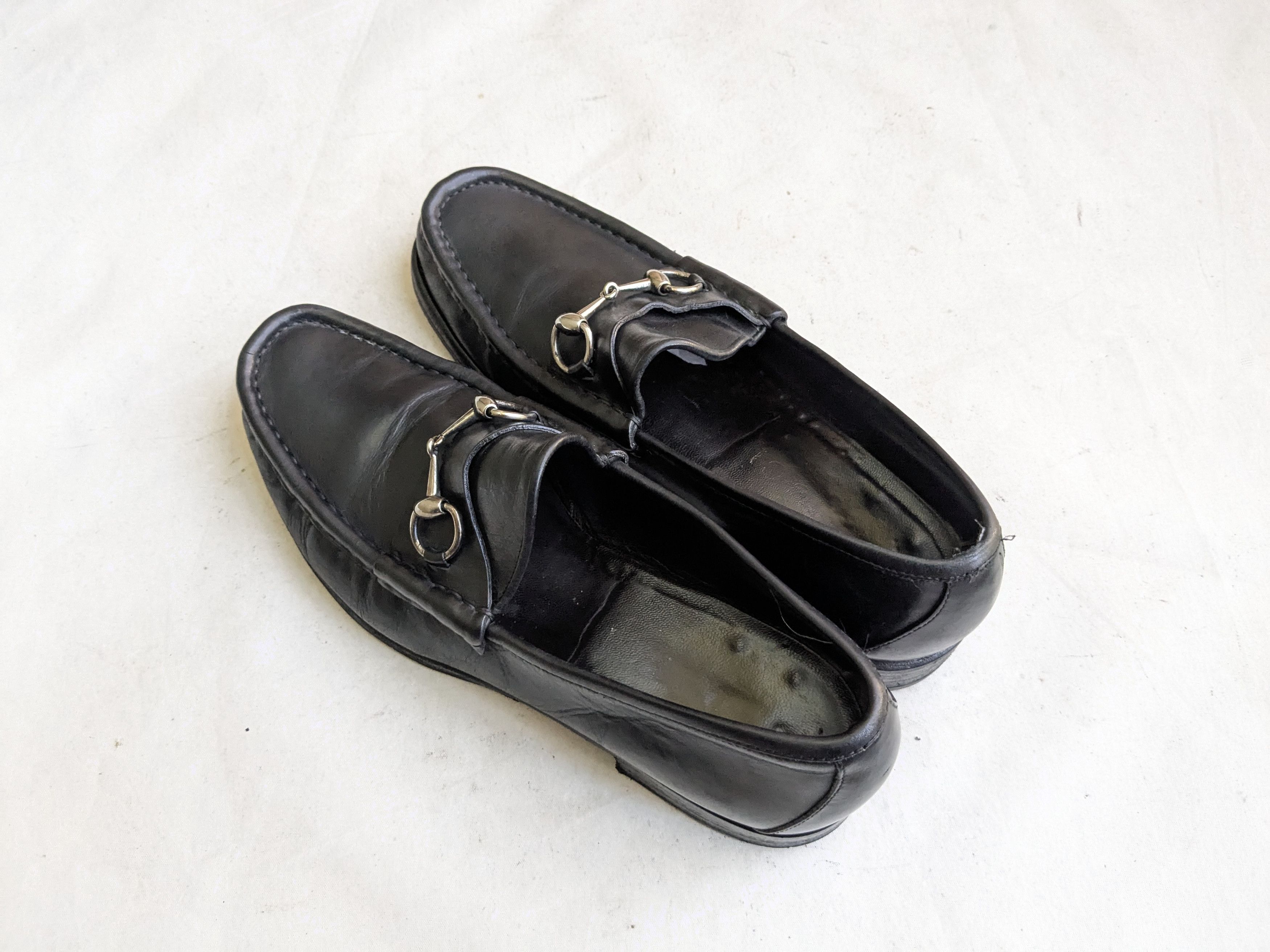 Gucci Gucci Horsebit Loafers Black Leather 10.5 Snaffle Mules Size US 10.5 / EU 43-44 - 8 Thumbnail