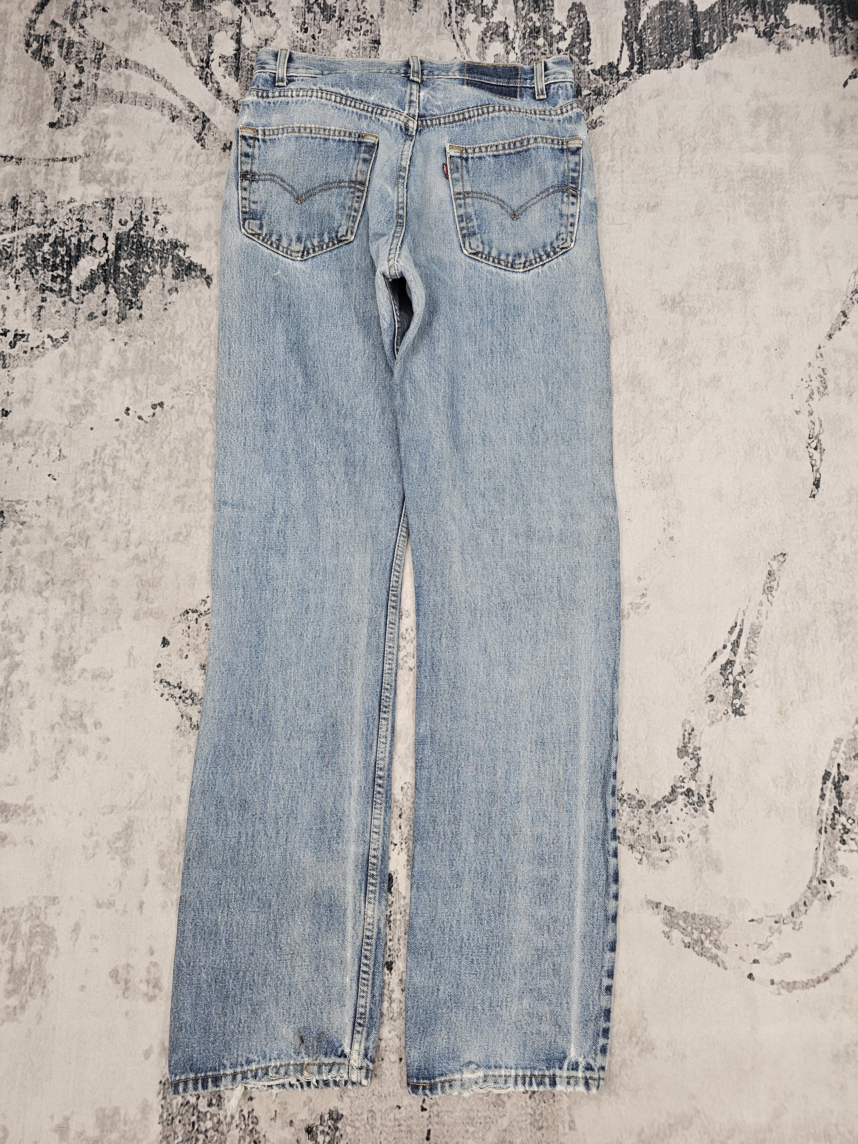 Levi's Vintage Clothing Vtg LEVIS 505 Regular Fit Faded Ripped Blue Jeans L0575 Size US 32 / EU 48 - 2 Thumbnail
