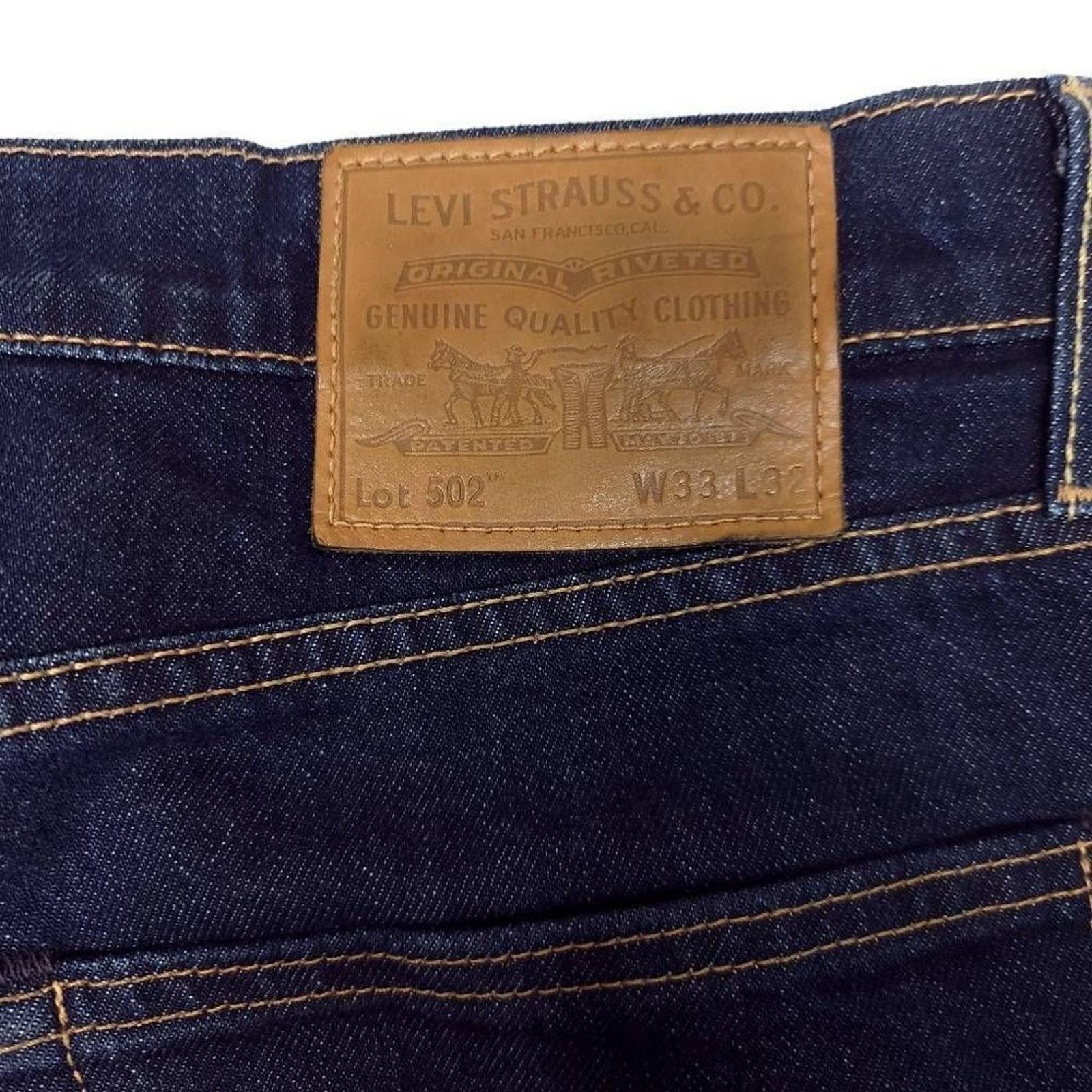 Levi's Levi's 502 Premium Jeans Mens 33x30 Tapered Big E Size US 33 - 8 Thumbnail