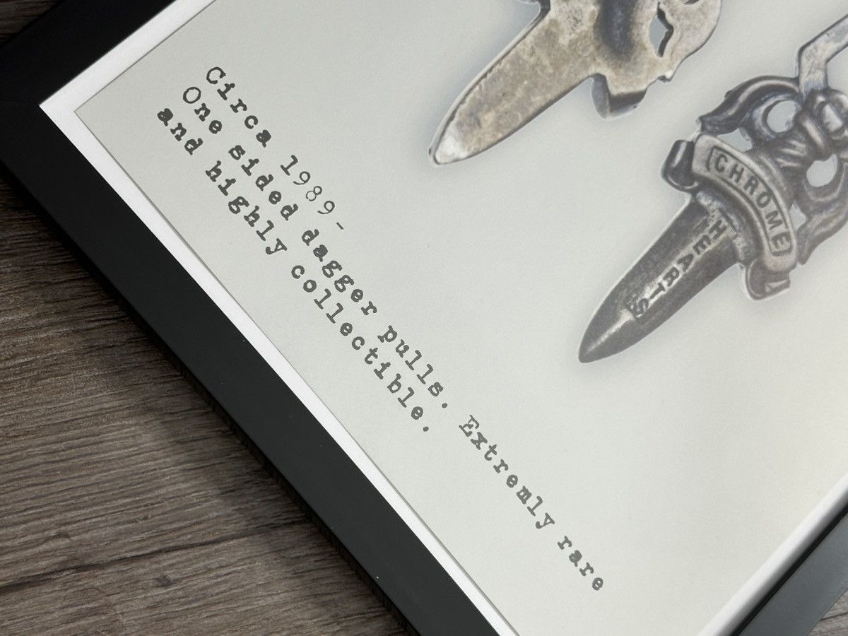 Chrome Hearts 🖤Chrome Hearts🖤 Ring & Dagger 9x12 Framed Poster Size ONE SIZE - 10 Thumbnail