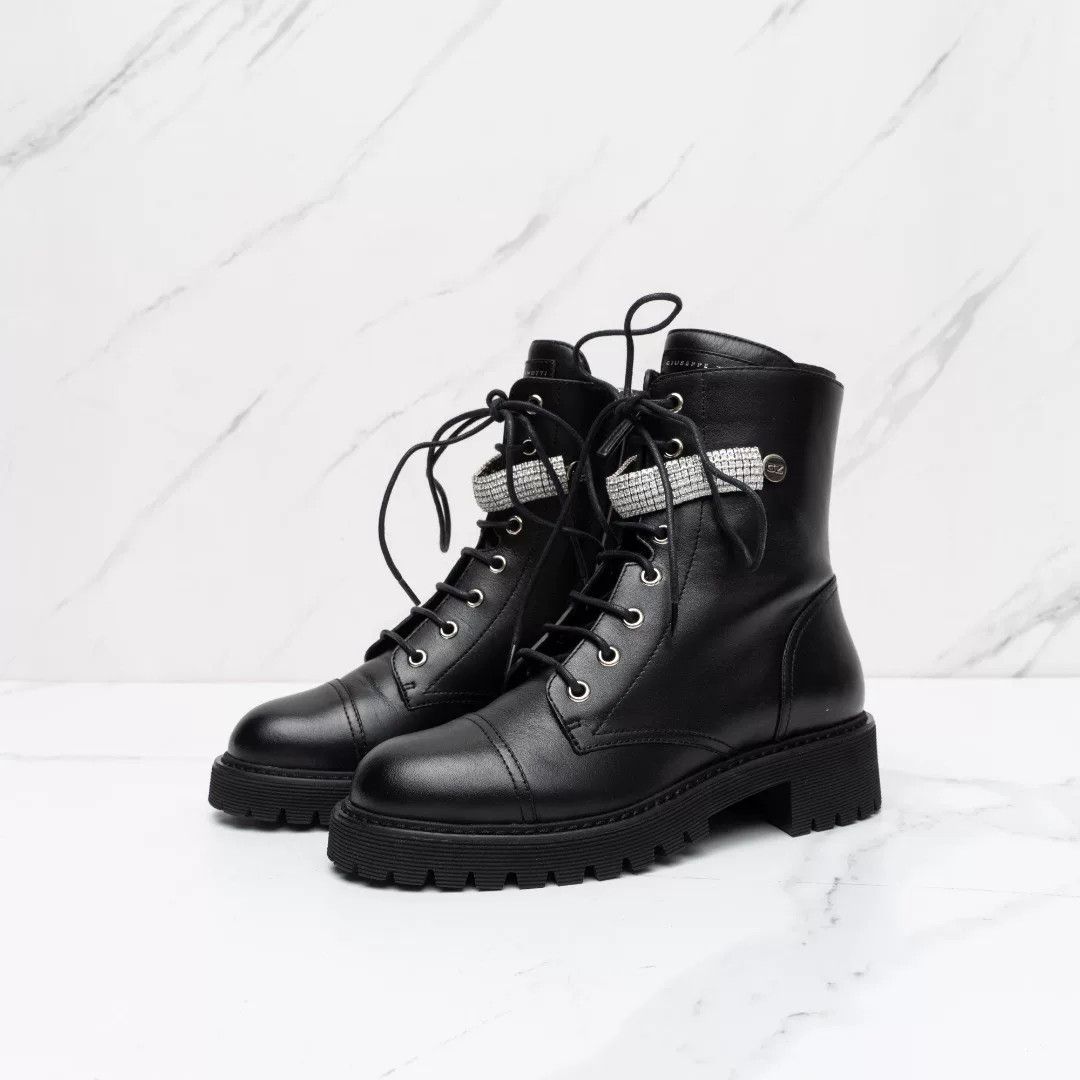 Giuseppe Zanotti Giuseppe Zanotti Women's Rhinestone Martin Boots Size US 5 / IT 35 - 1 Thumbnail